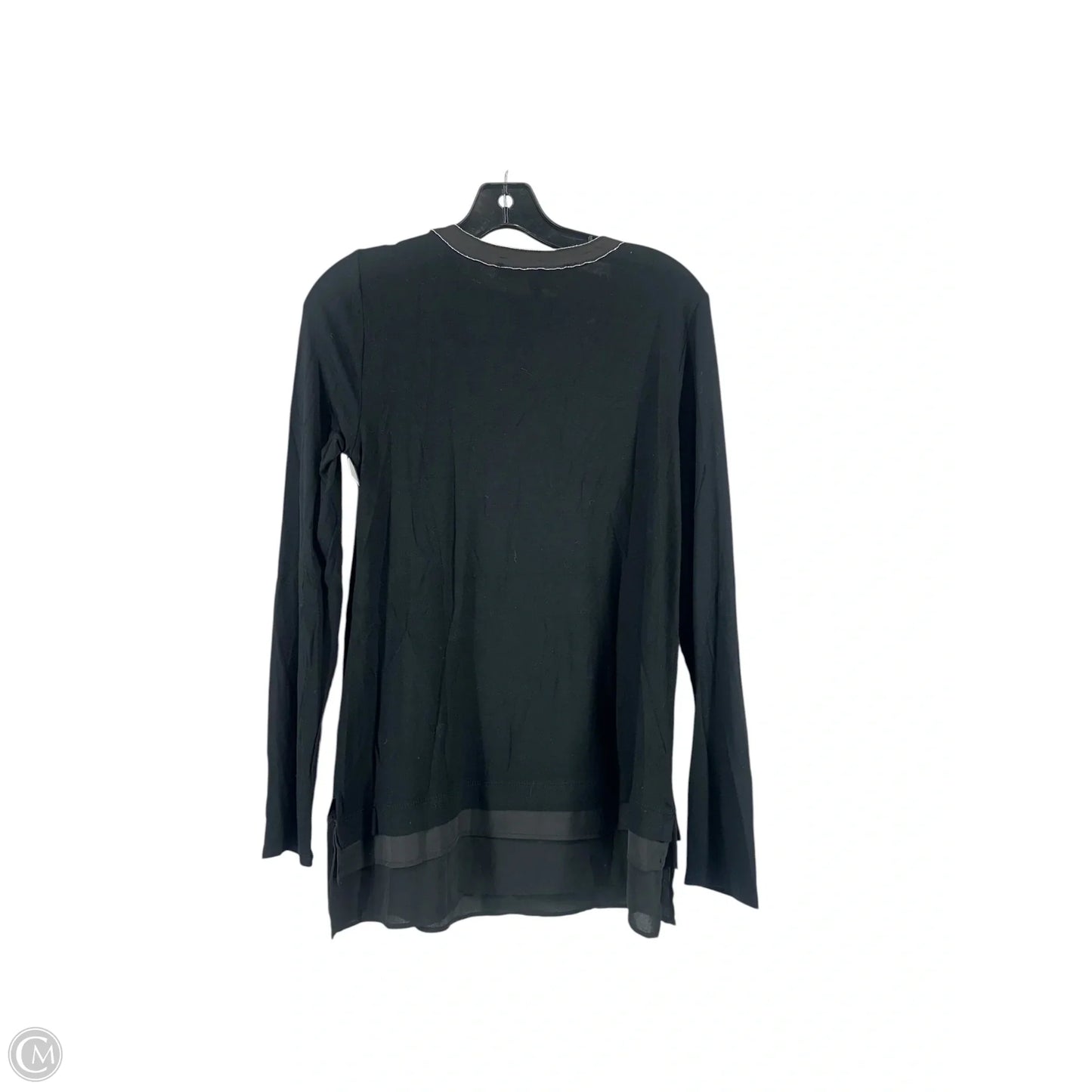 Top Long Sleeve By White House Black Market In Black, Size: S
