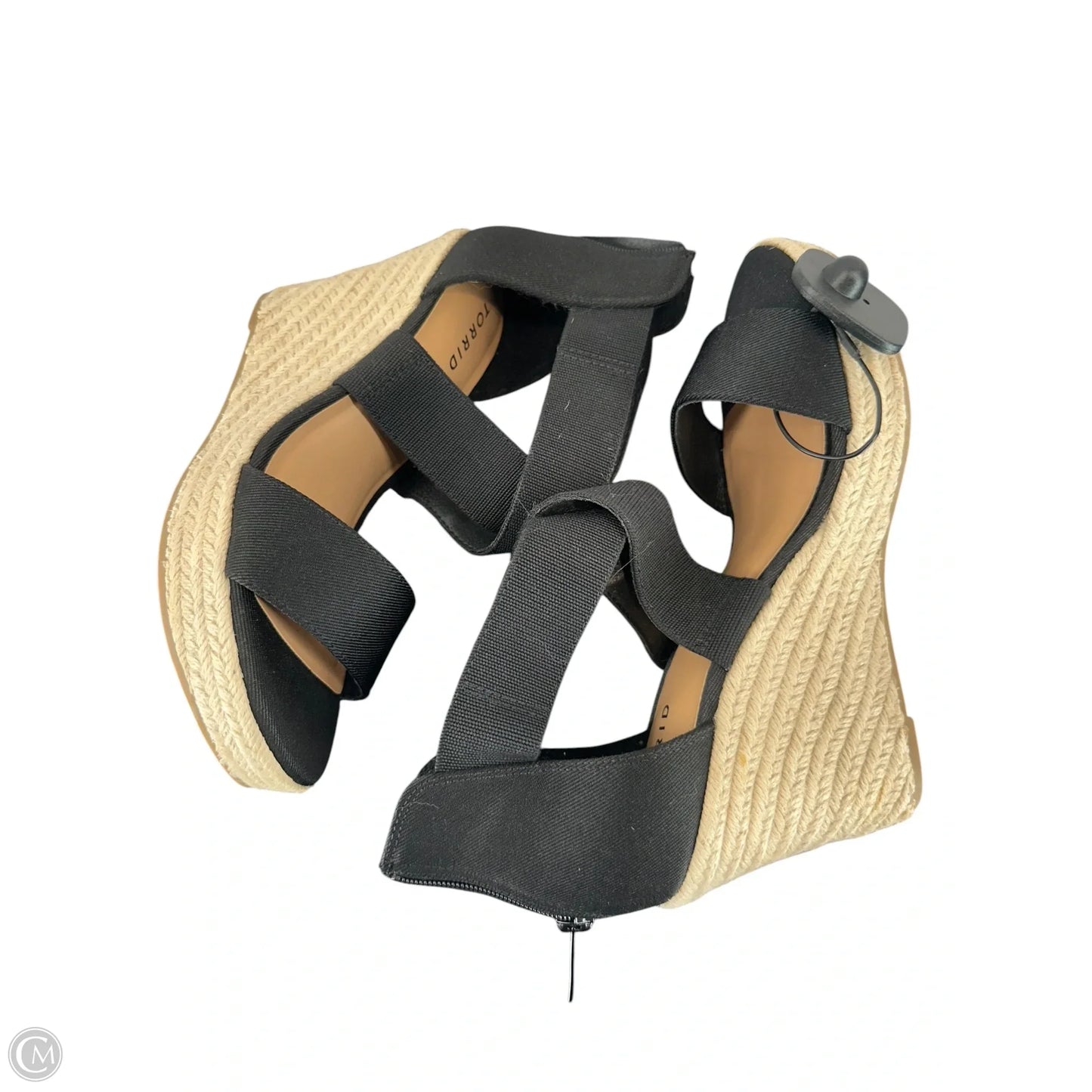 Shoes Heels Wedge By Torrid In Black, Size: 8.5