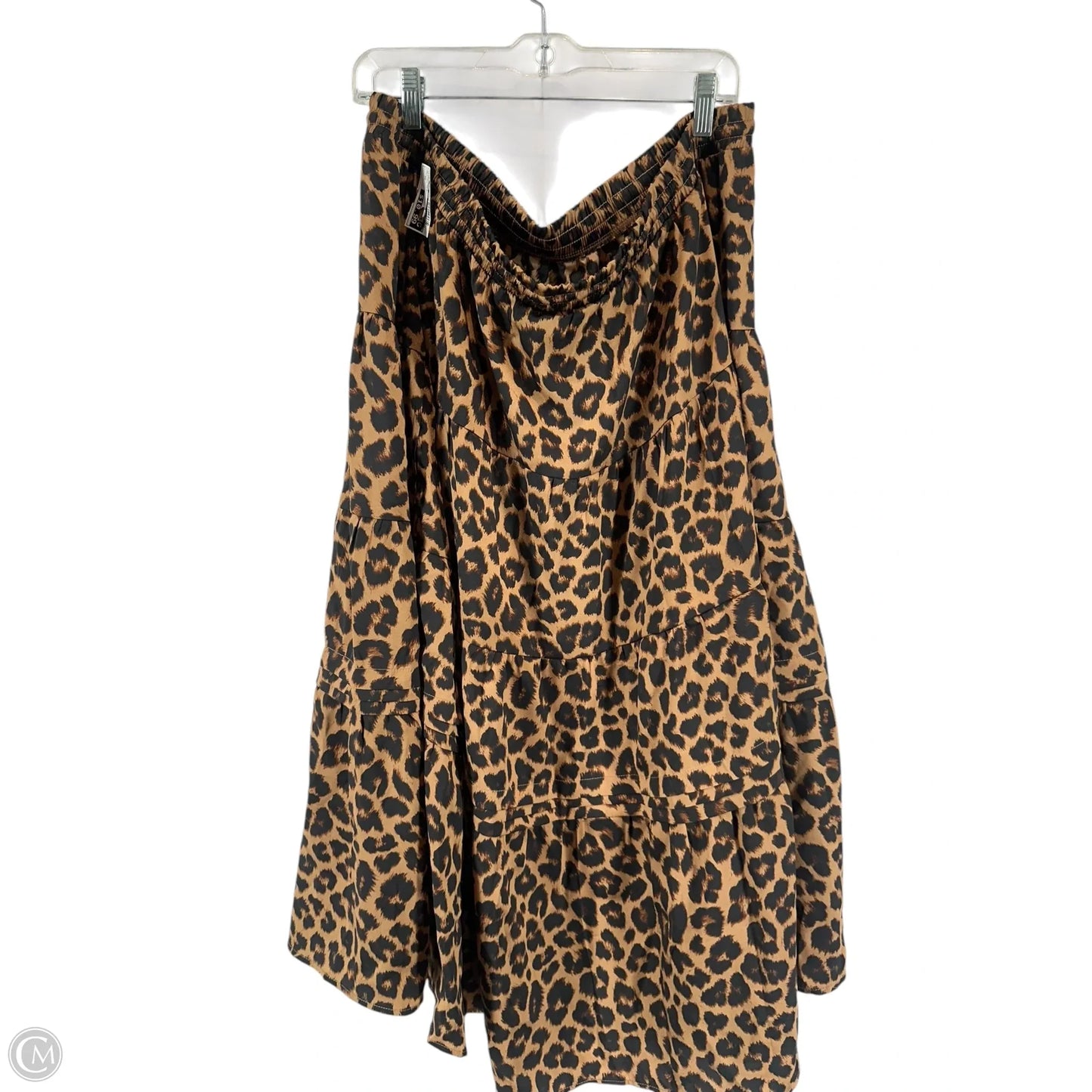 Skirt Maxi By Time And Tru In Leopard Print, Size: 3x