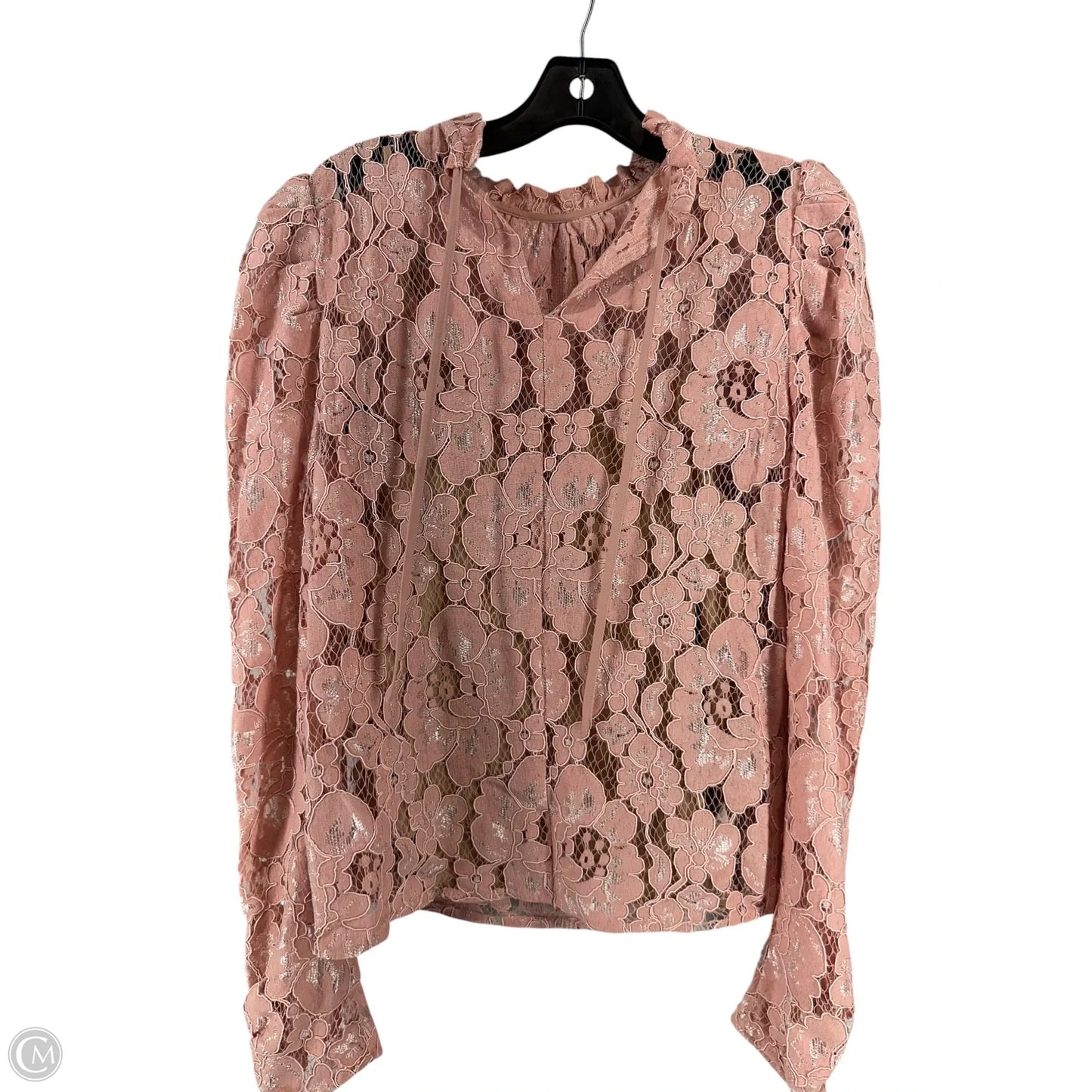 Top Long Sleeve By Wayf In Pink, Size: S