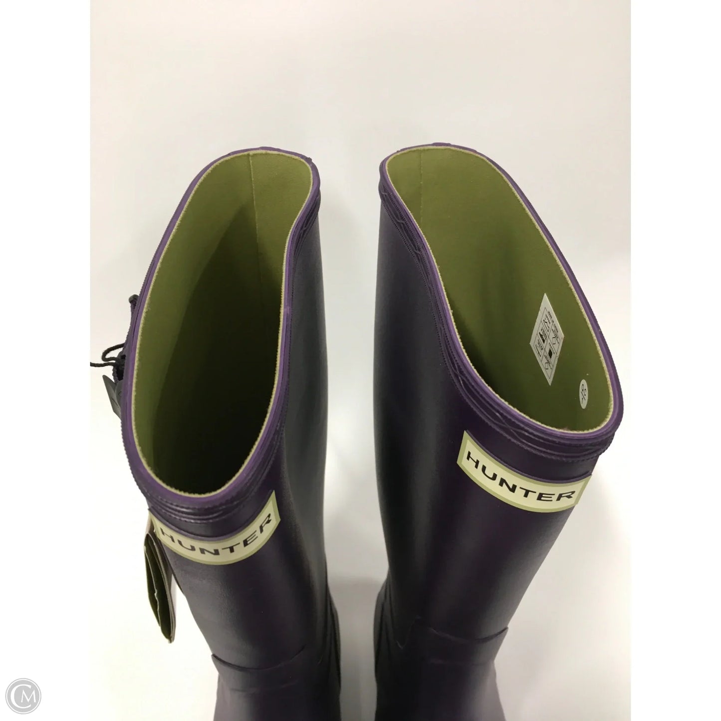 Boots Rain By Hunter In Purple, Size: 10
