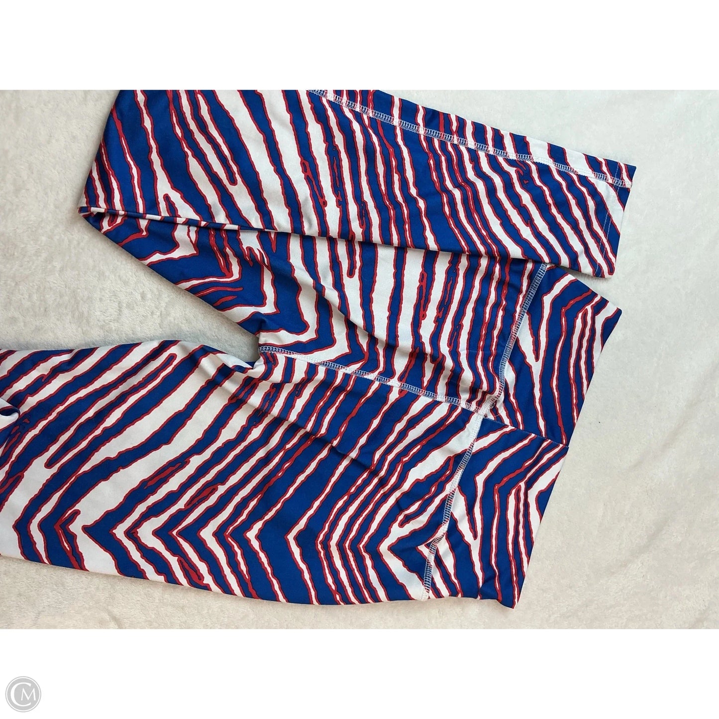 Athletic Leggings By Clothes Mentor In Blue & Red & White, Size: S
