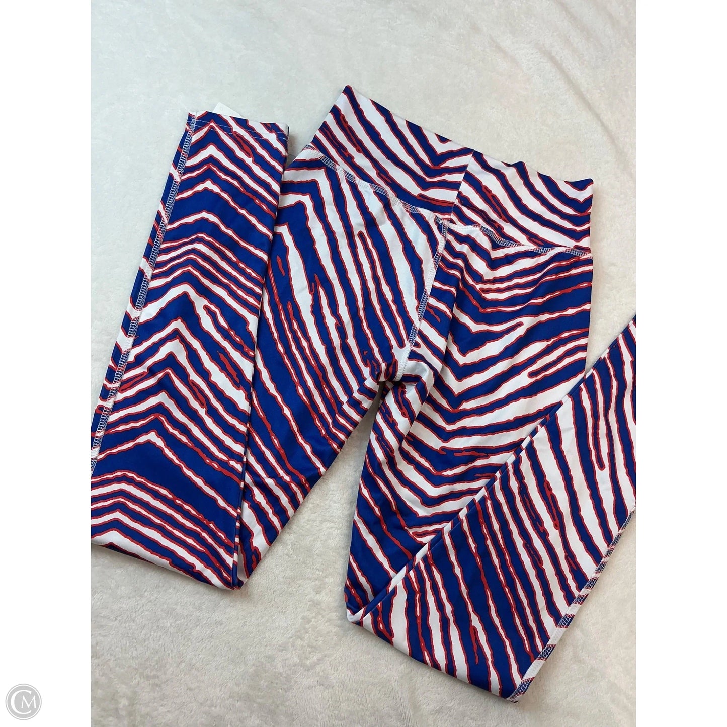 Athletic Leggings By Clothes Mentor In Blue & Red & White, Size: S
