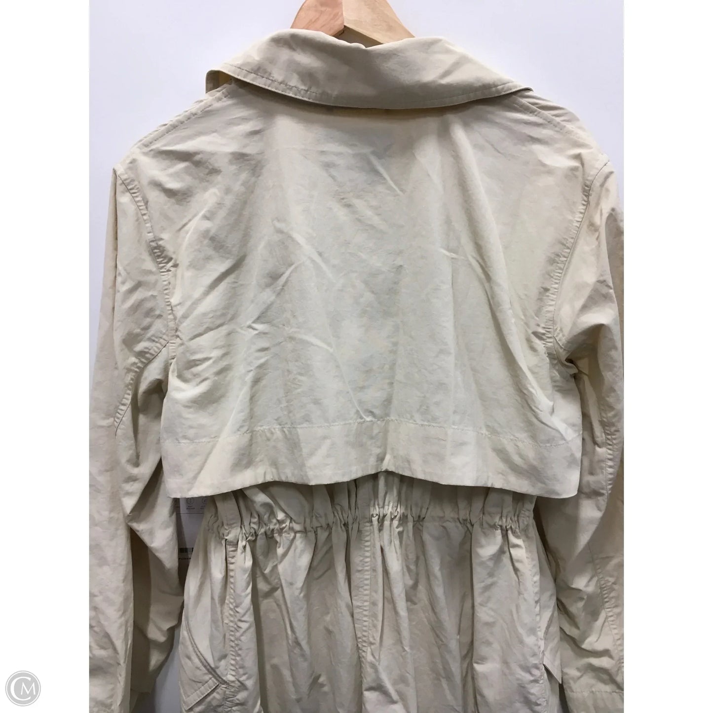 Coat Trench Coat By Athleta In Cream, Size: Xs