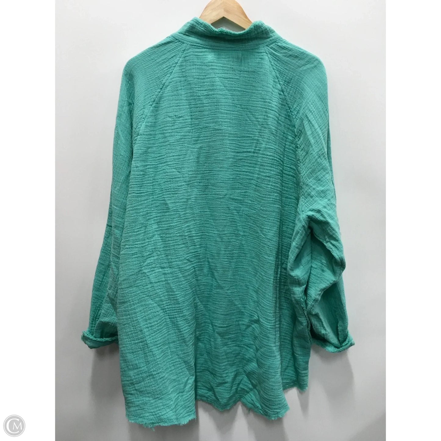 Top Long Sleeve By We The Free In Aqua, Size: Xl
