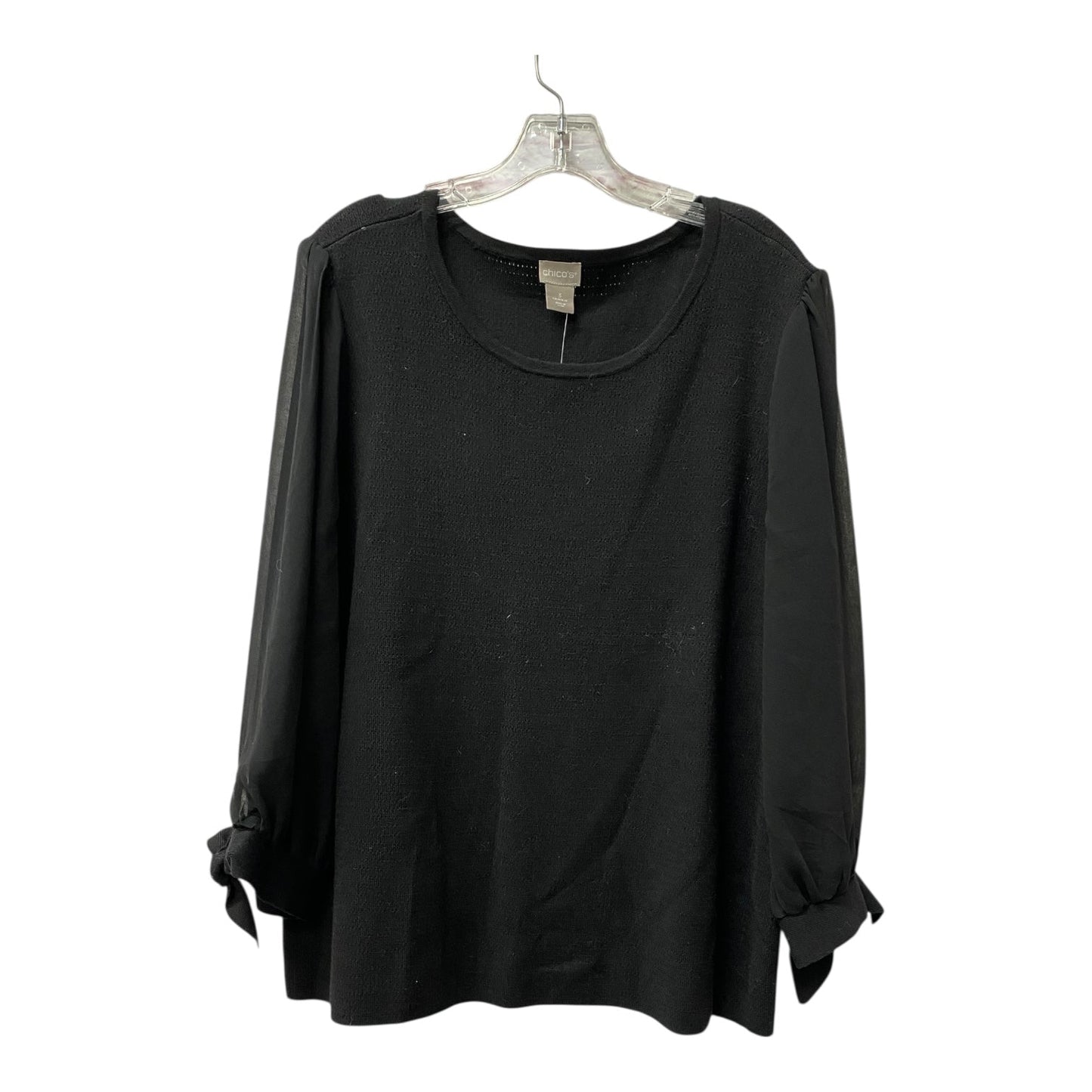 Top Ls By Chicos In Black, Size:Xl