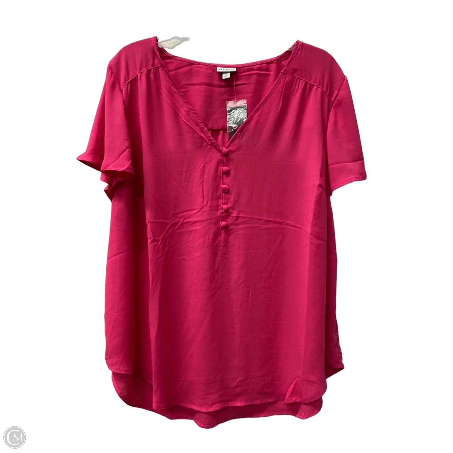 Top Short Sleeve By Torrid In Pink, Size: 2x