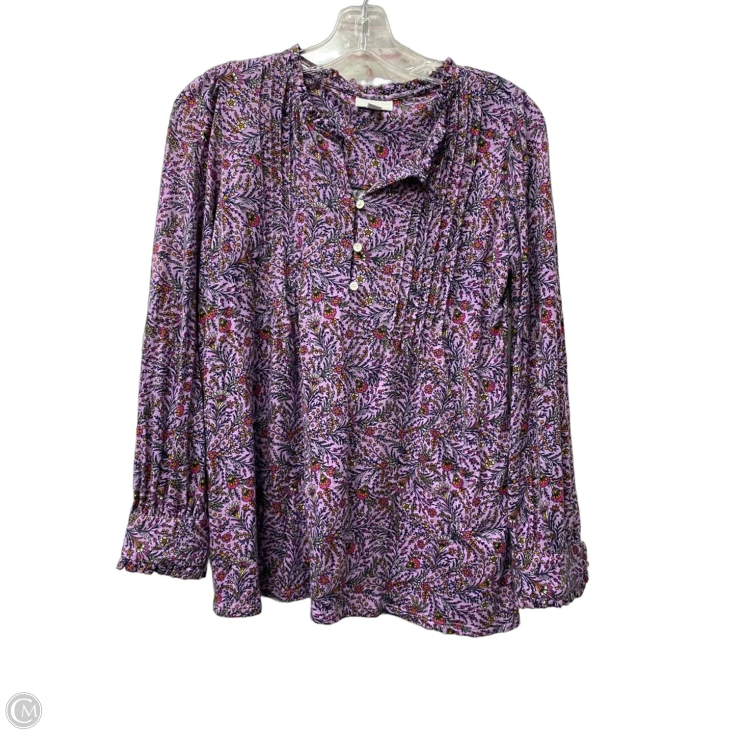 Top Long Sleeve By J. Jill In Purple, Size: Xsp