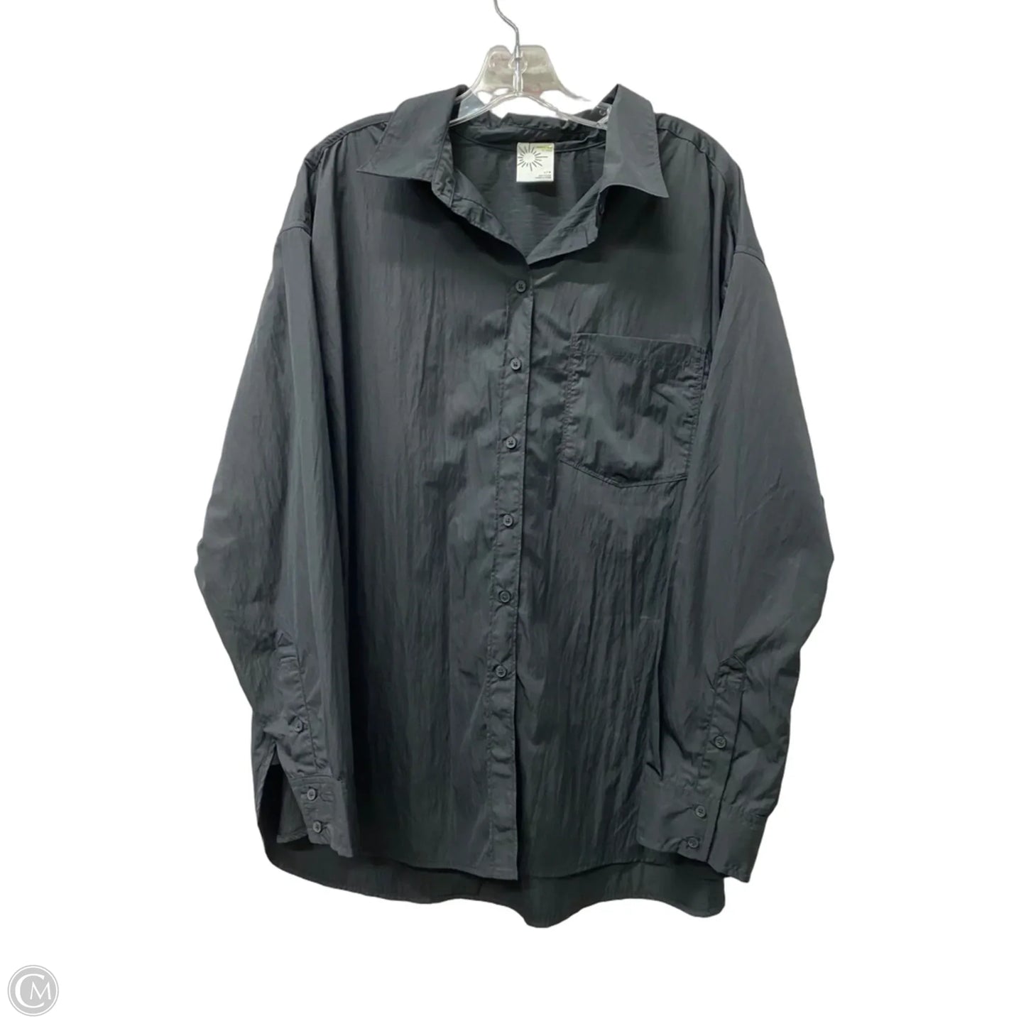Top Long Sleeve By Aerie In Black, Size: L