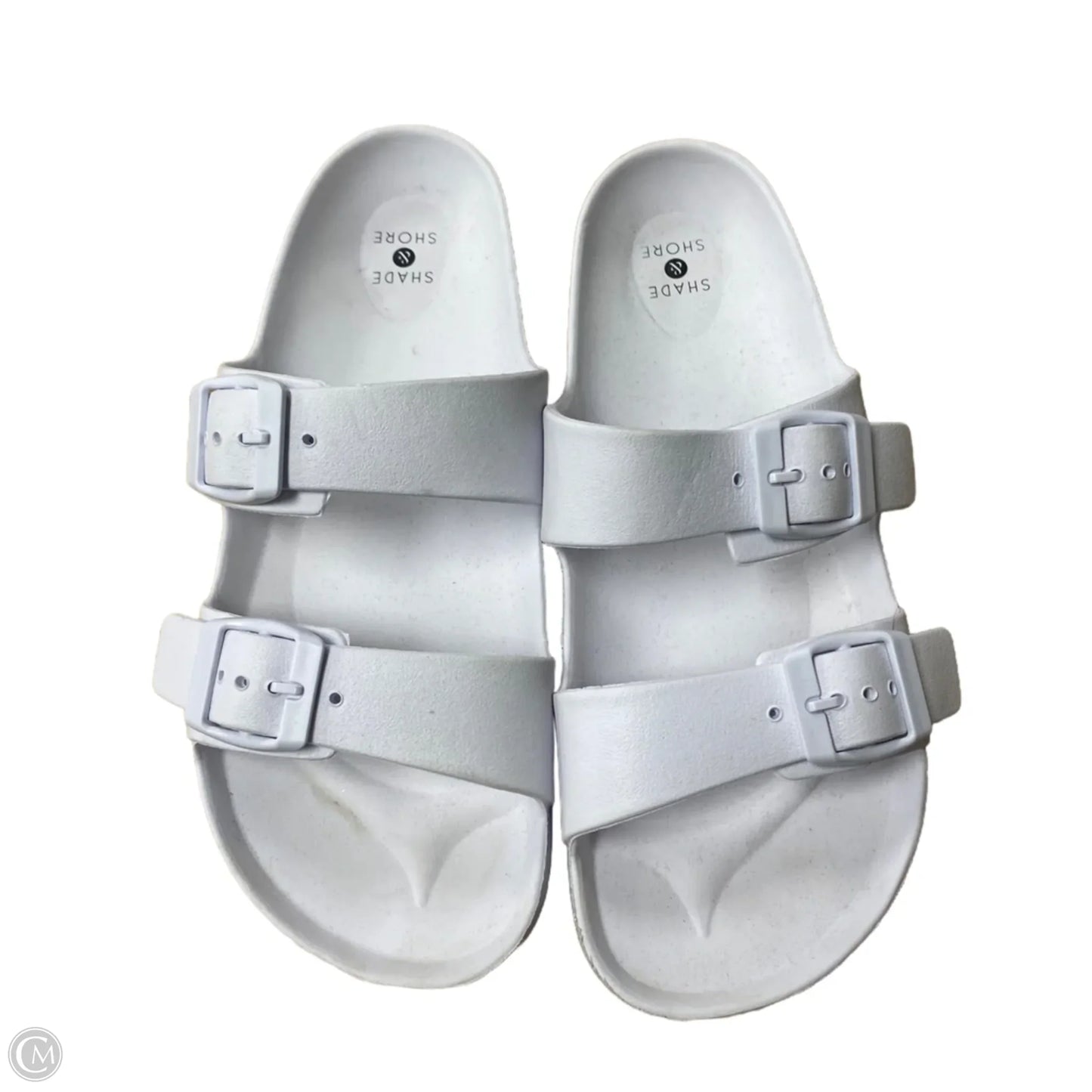 Sandals Flats By Shade & Shore In White, Size: 8