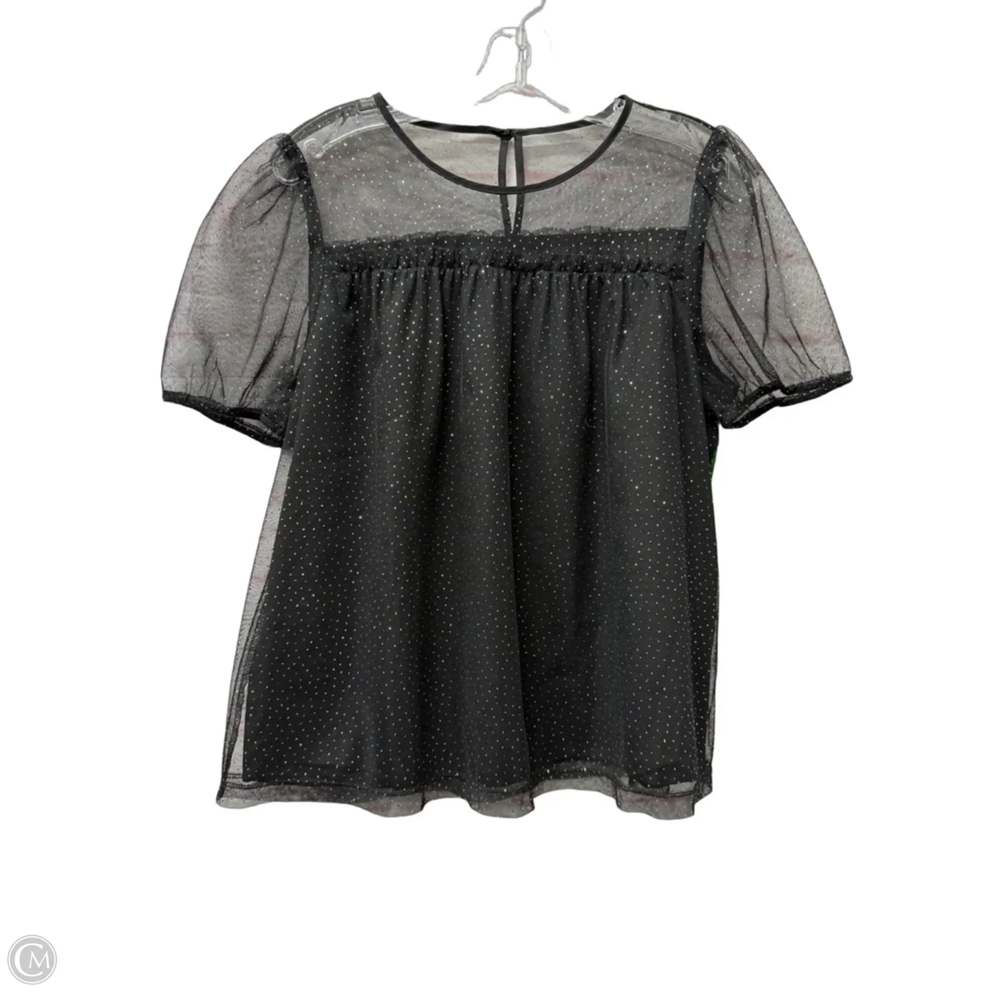 Top Short Sleeve By J. Crew In Black, Size: S