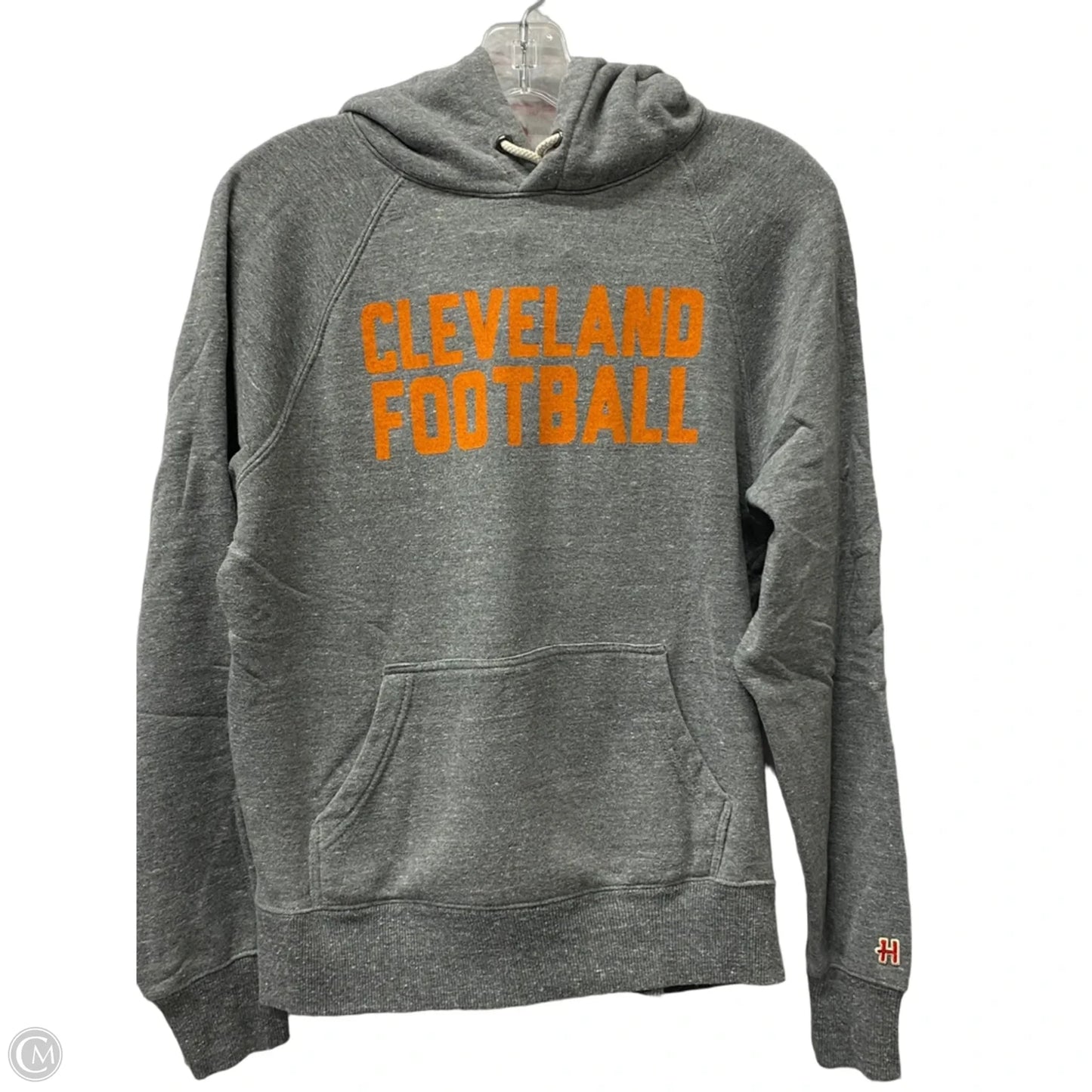 Athletic Sweatshirt Hoodie By Homage In Grey, Size: S