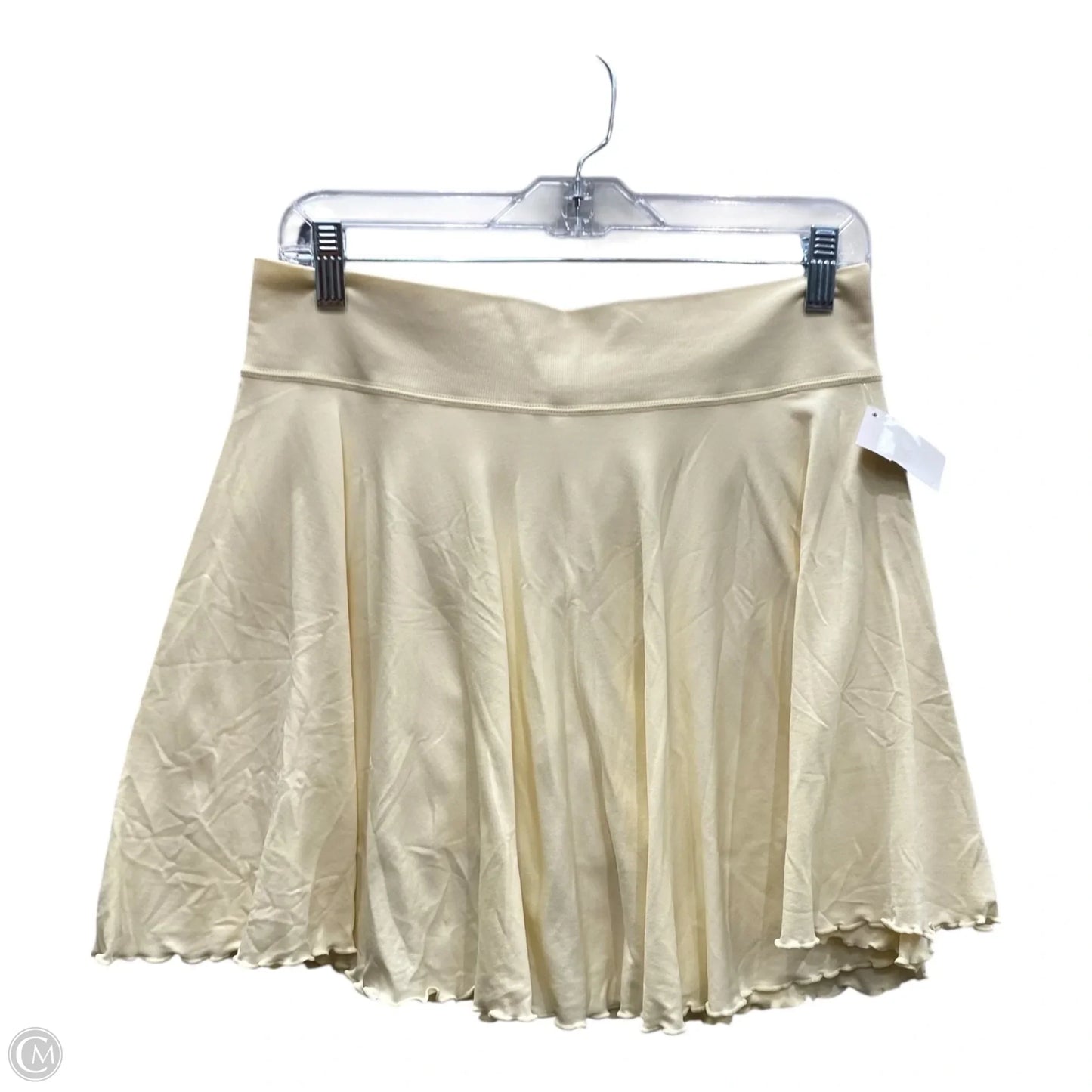 Skort By oqq In Cream, Size: Xxl