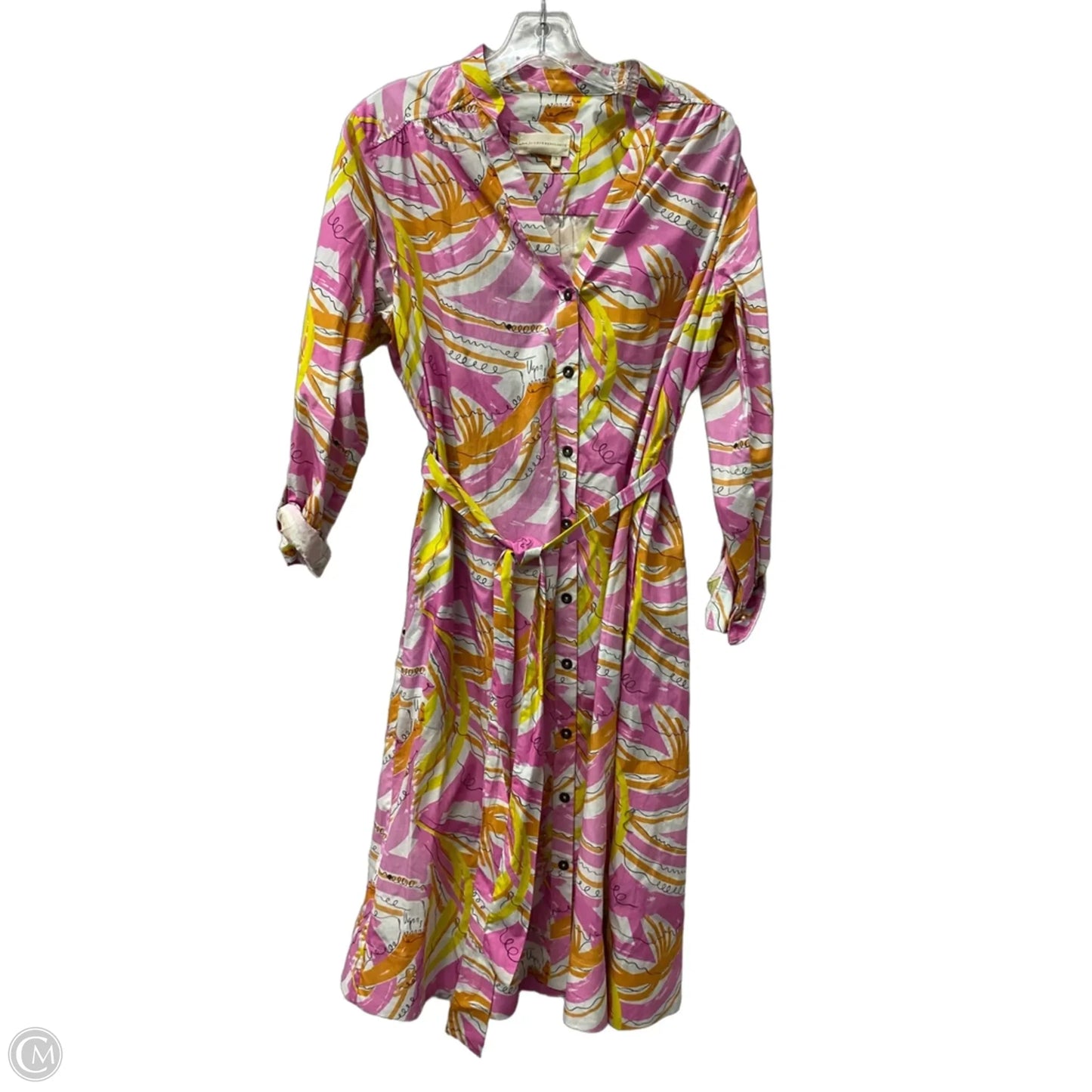 Dress Casual Midi By Anthropologie In Pink, Size: S