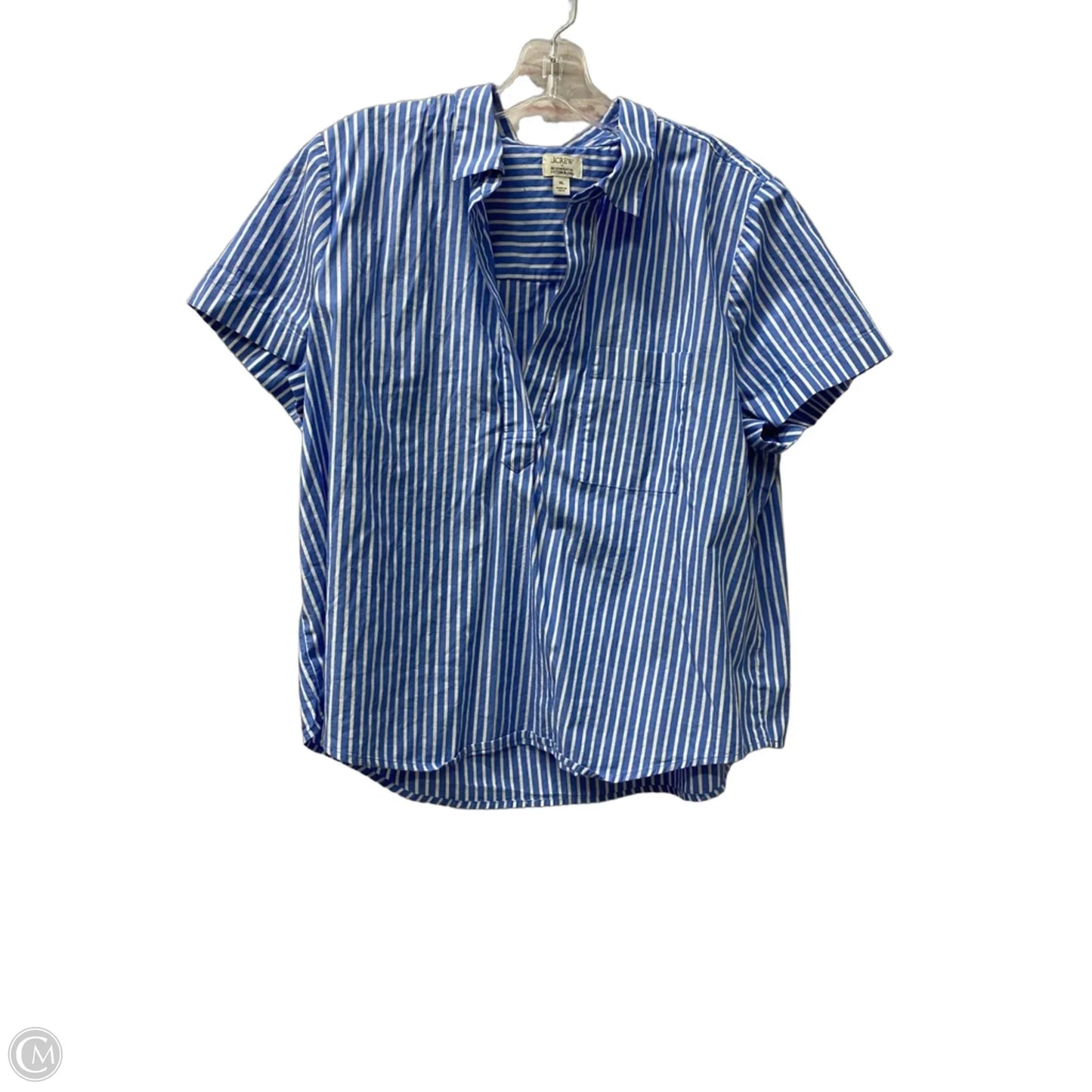 Top Short Sleeve By J. Crew In Blue, Size: Xl