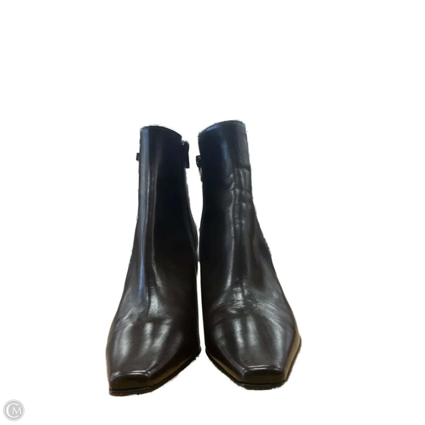 Boots Ankle Heels By Via Spiga In Brown, Size: 7.5