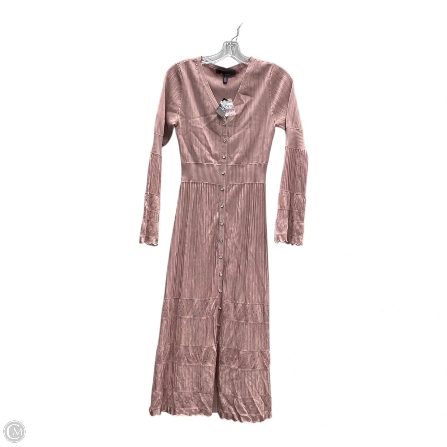 Dress Casual Midi By White House Black Market In Pink, Size: S