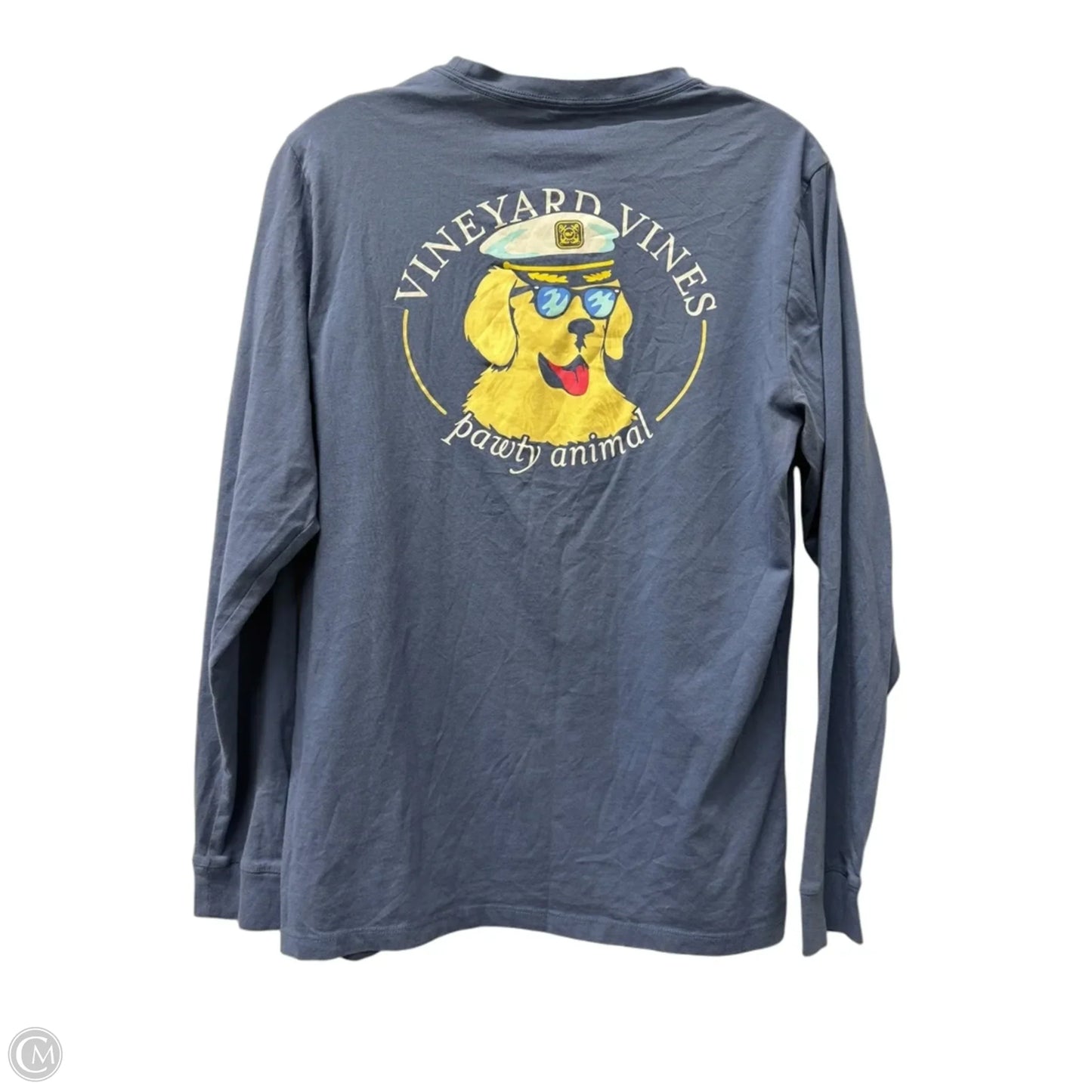 Top Long Sleeve By Vineyard Vines In Blue, Size: Xl