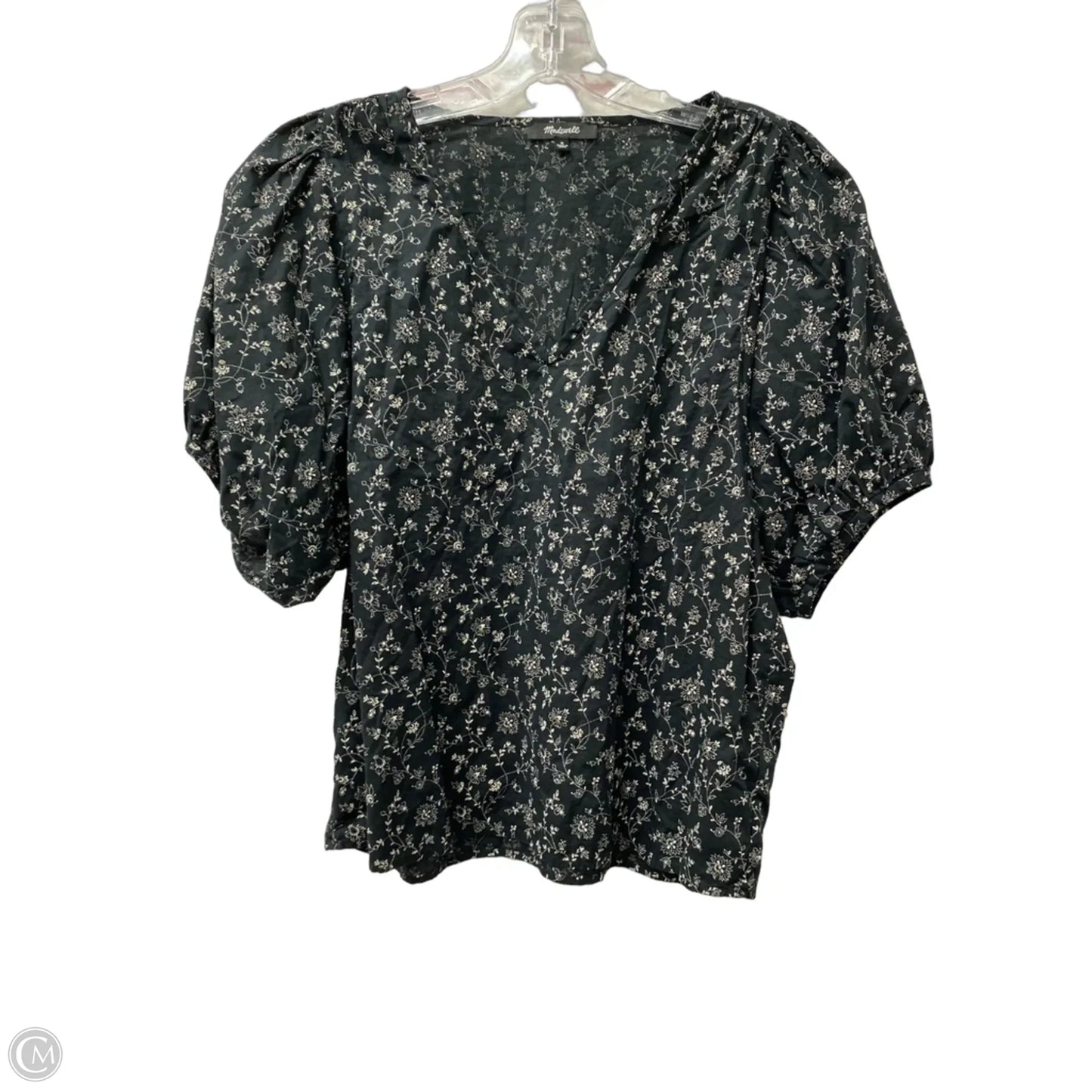 Top Short Sleeve By Madewell In Black, Size: M