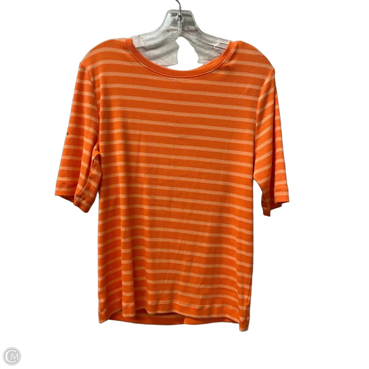Top Short Sleeve By Loft In Orange, Size: Xl