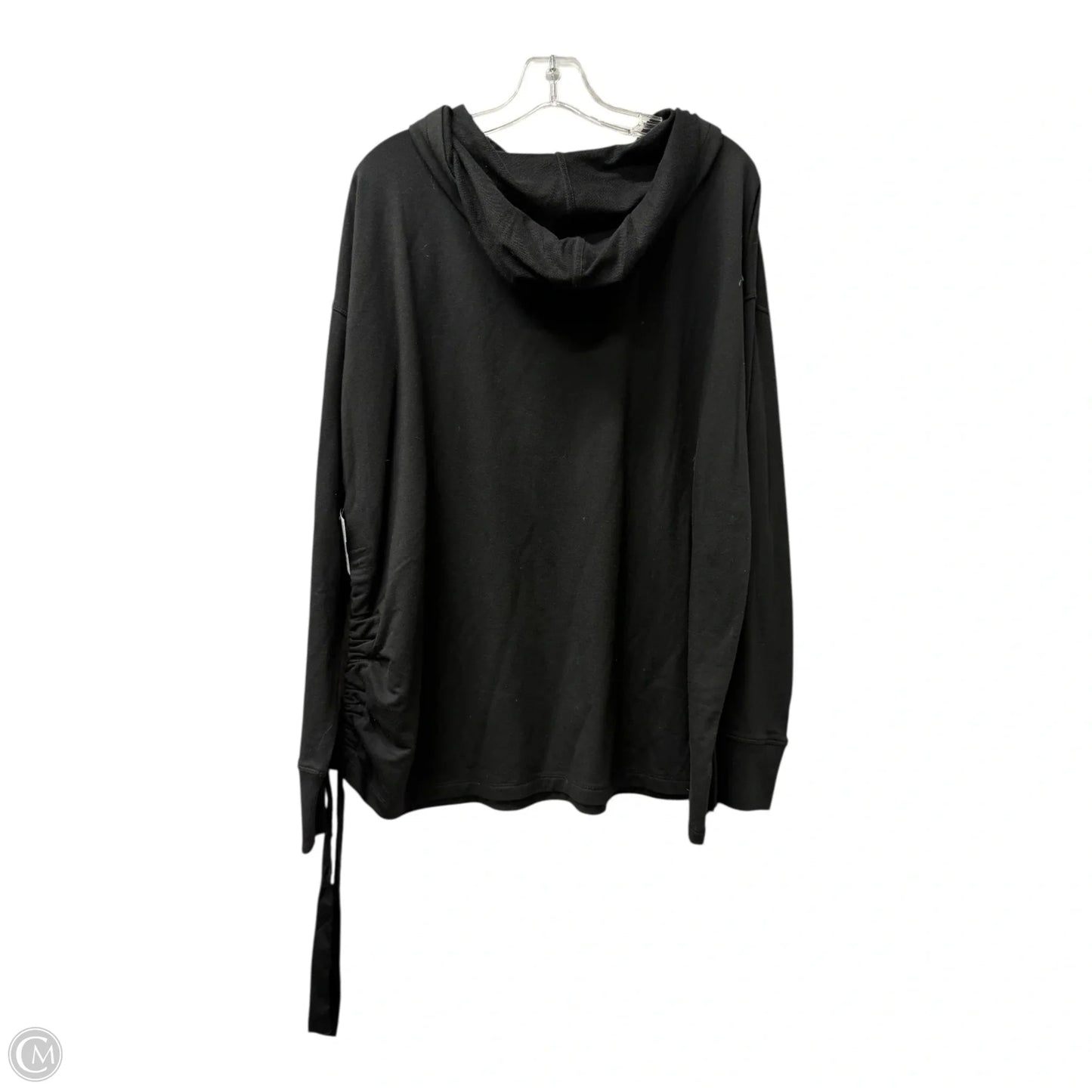 Athletic Top Long Sleeve Hoodie By Chicos In Black, Size: 2x