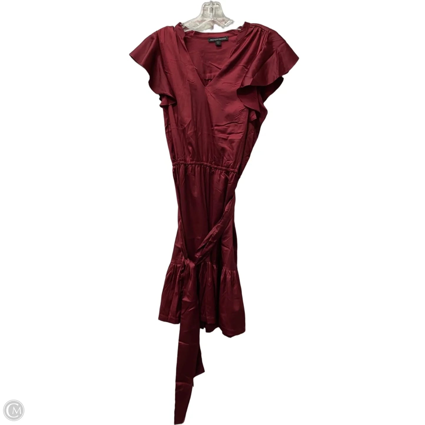 Dress Casual Short By Boston Proper In Maroon, Size: S