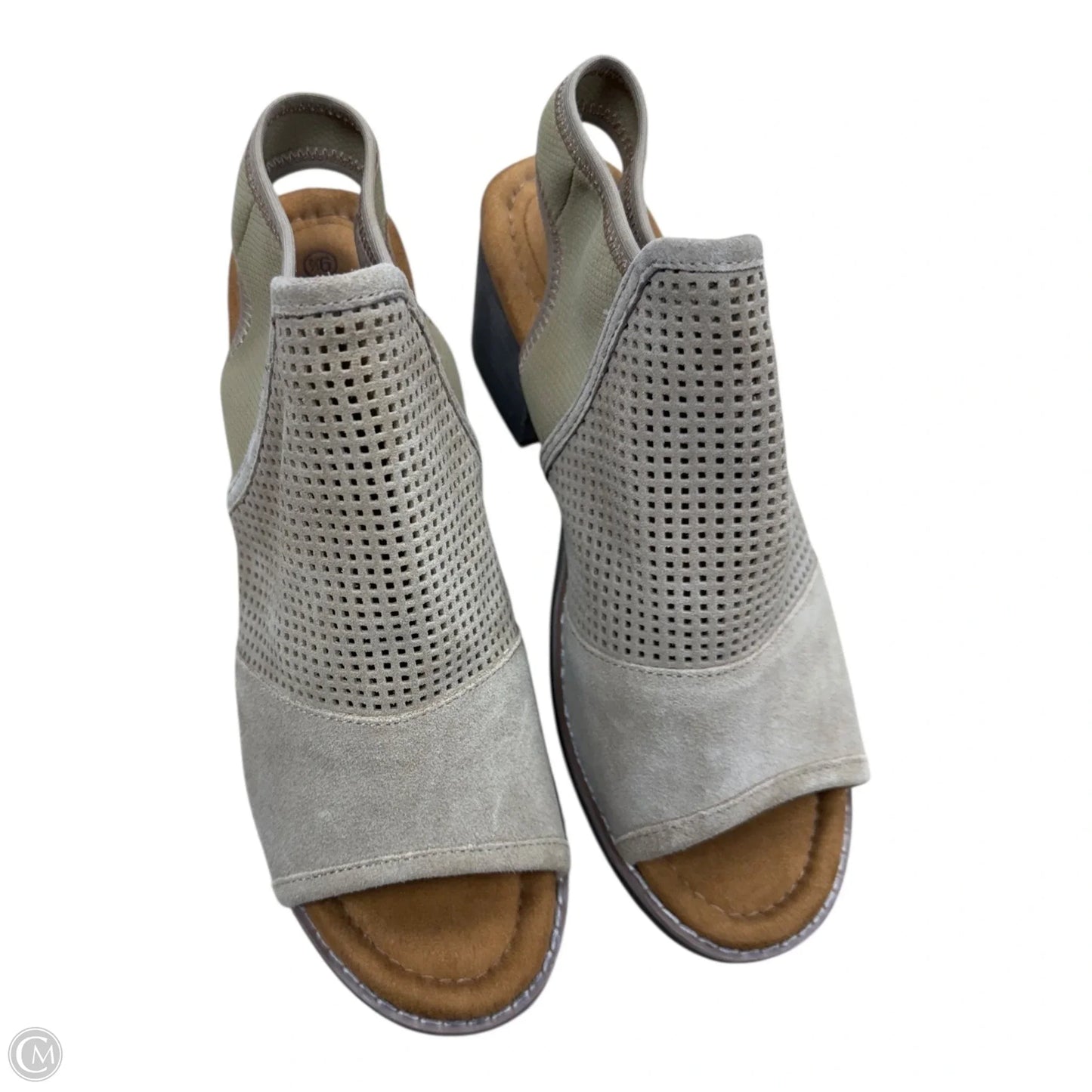 Sandals Heels Block By Bearpaw In Tan, Size: 9.5