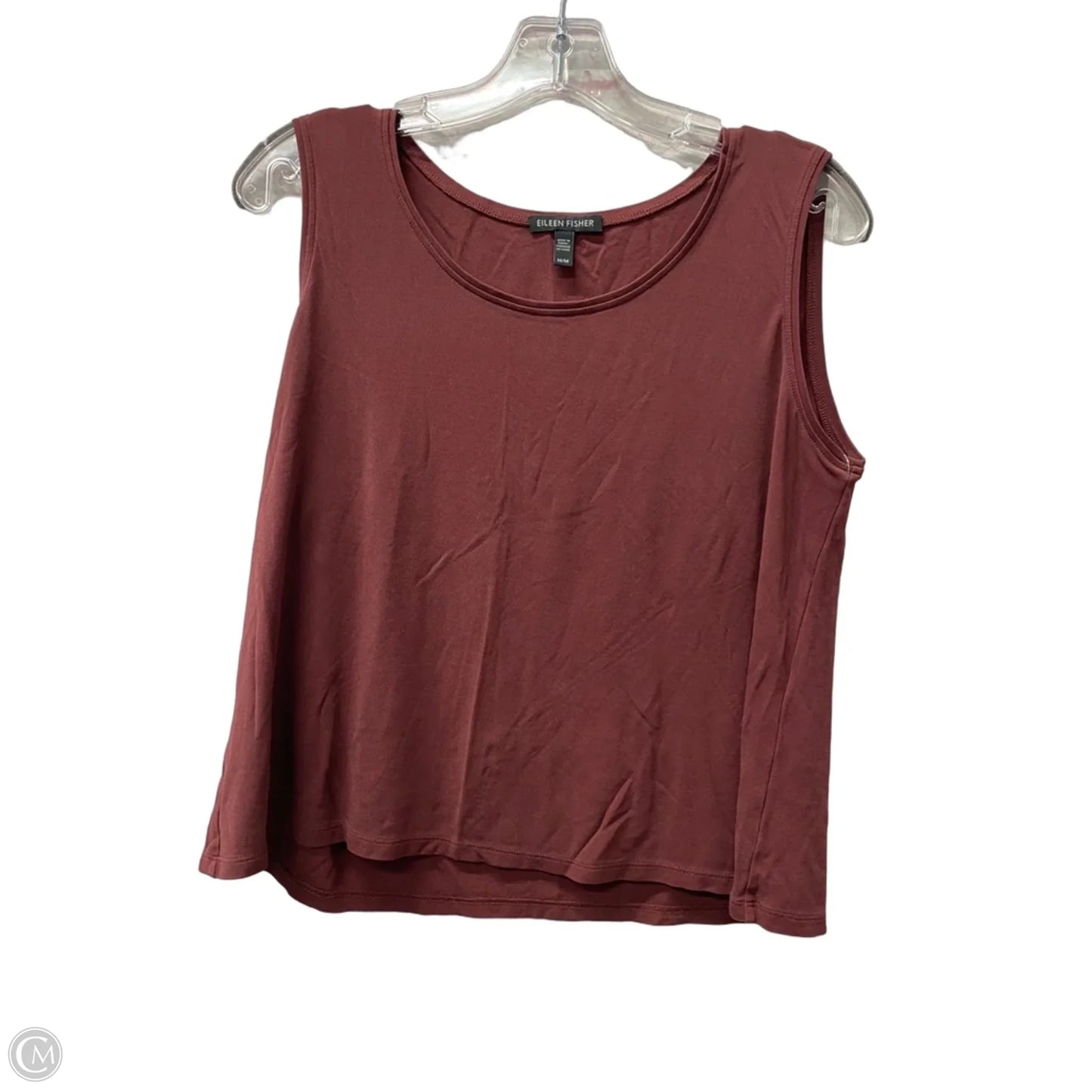 Top Sleeveless By Eileen Fisher In Red, Size: M