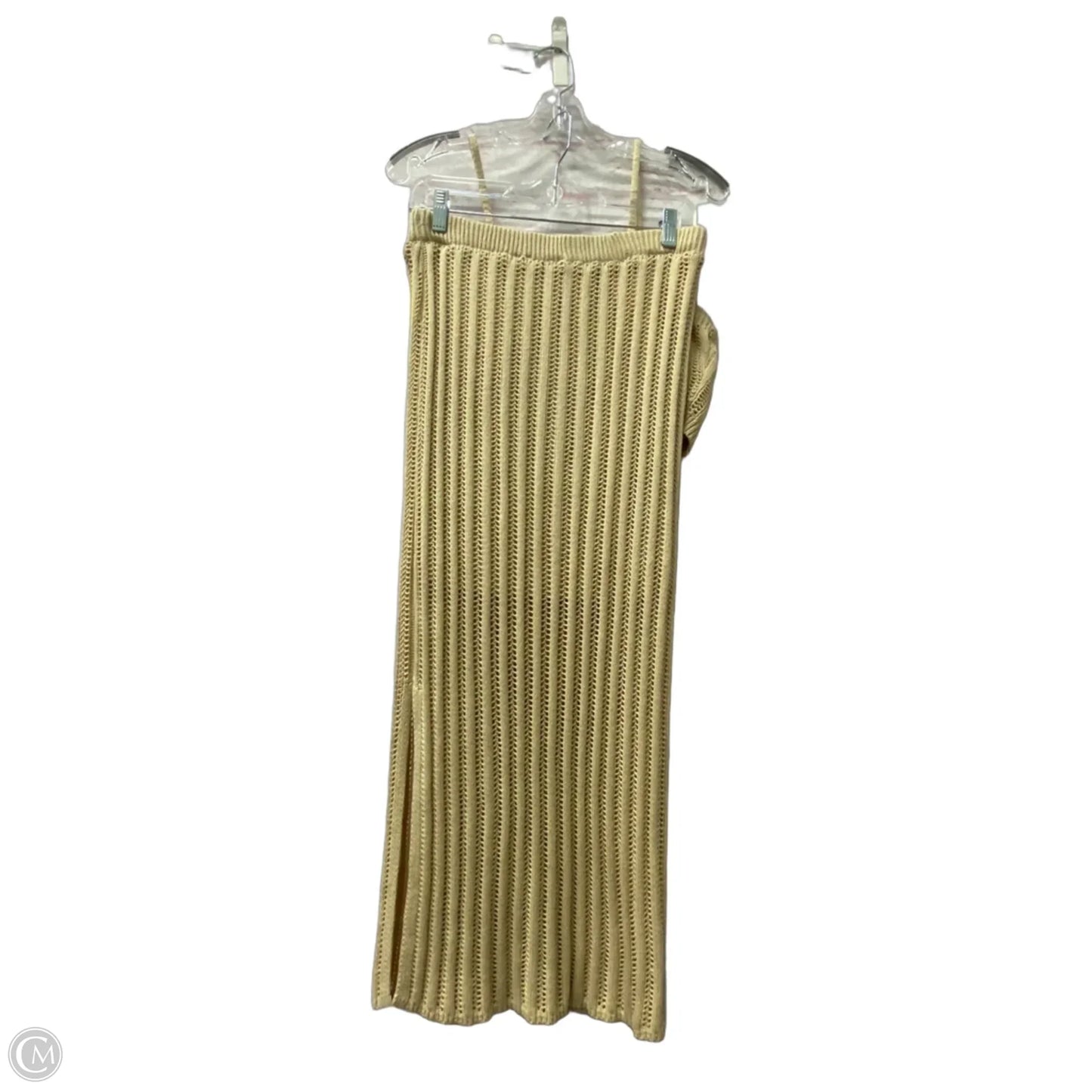 Skirt Set 2pc By Freshman In Beige, Size: M