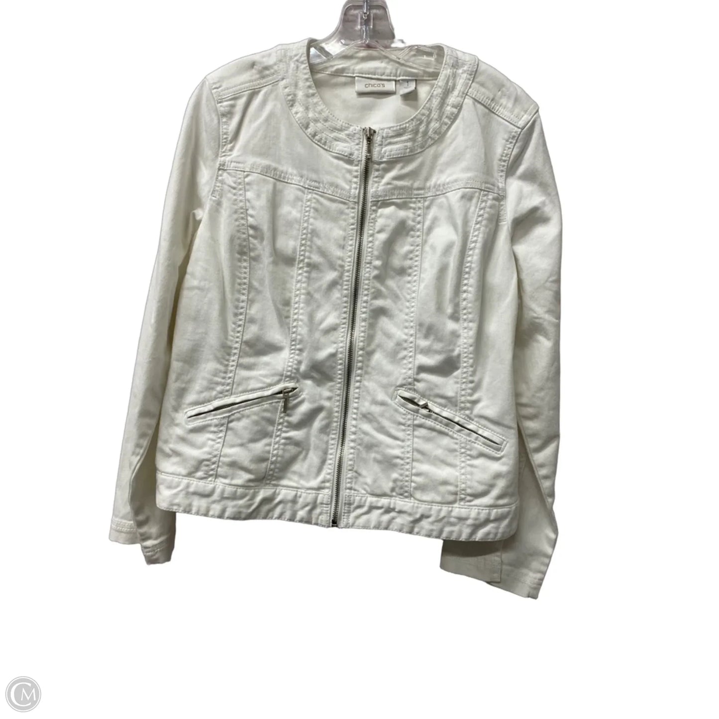 Jacket Other By Chicos In White, Size: M