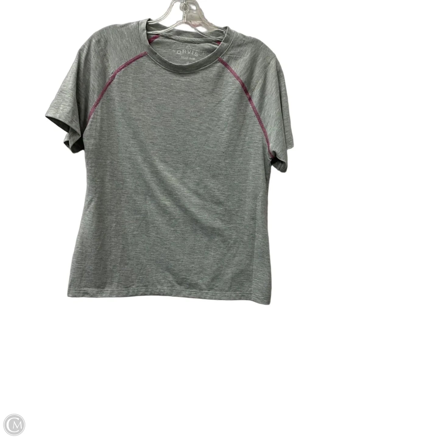 Top Short Sleeve By Orvis In Grey, Size: M