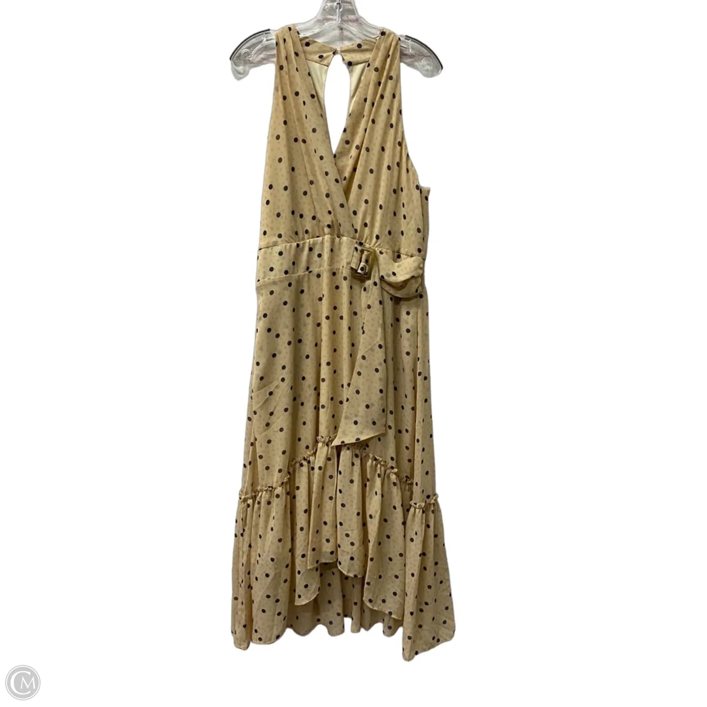 Dress Casual Midi By Cato In Tan, Size: Xl