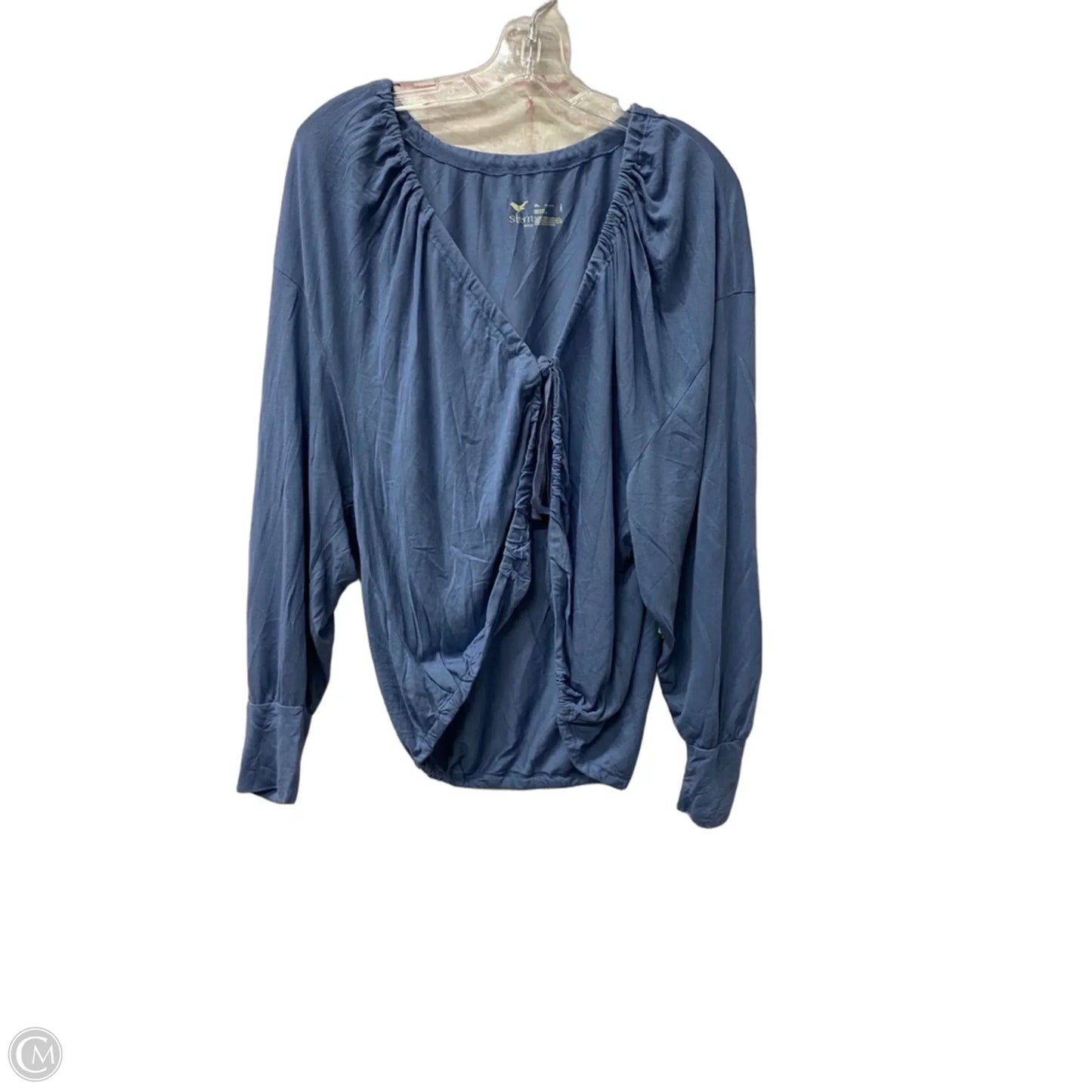 Top Long Sleeve By Clothes Mentor In Blue, Size: Xl
