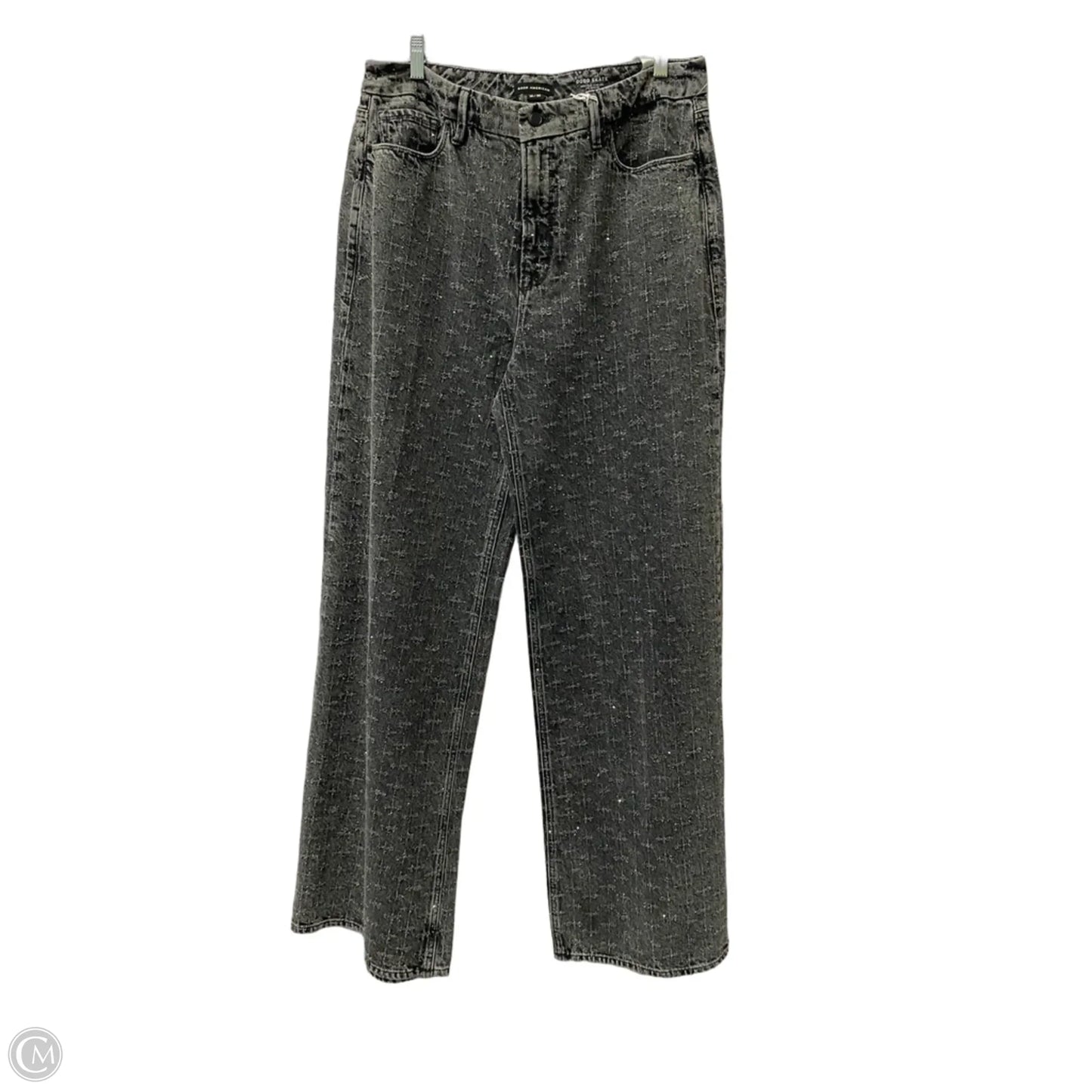 Jeans Wide Leg By Good American In Black, Size: 14
