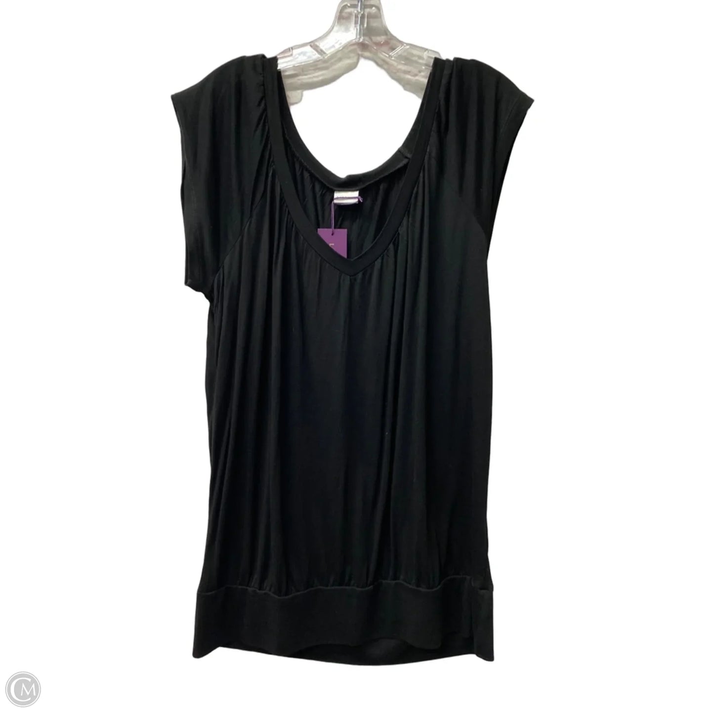 Top Short Sleeve By Lascana In Black, Size: Xl