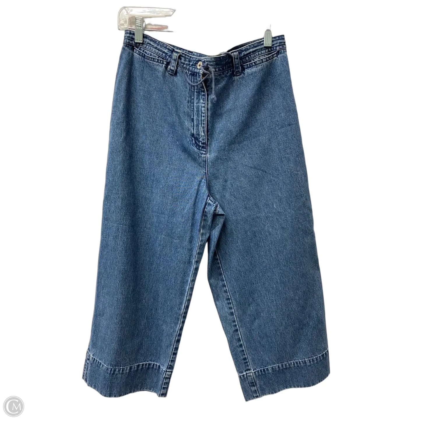 Jeans Cropped By Lauren By Ralph Lauren In Blue Denim, Size: 10