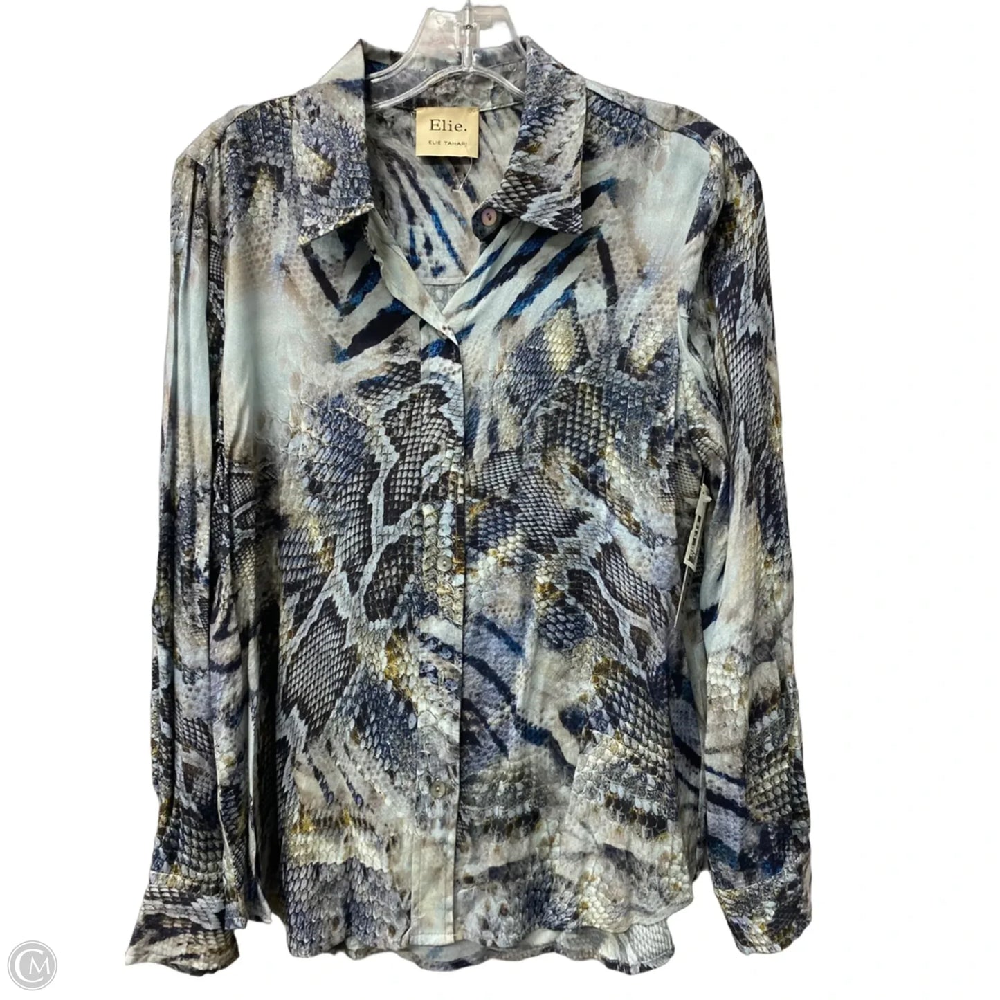 Top Long Sleeve By Elie Tahari In Blue, Size: Sp