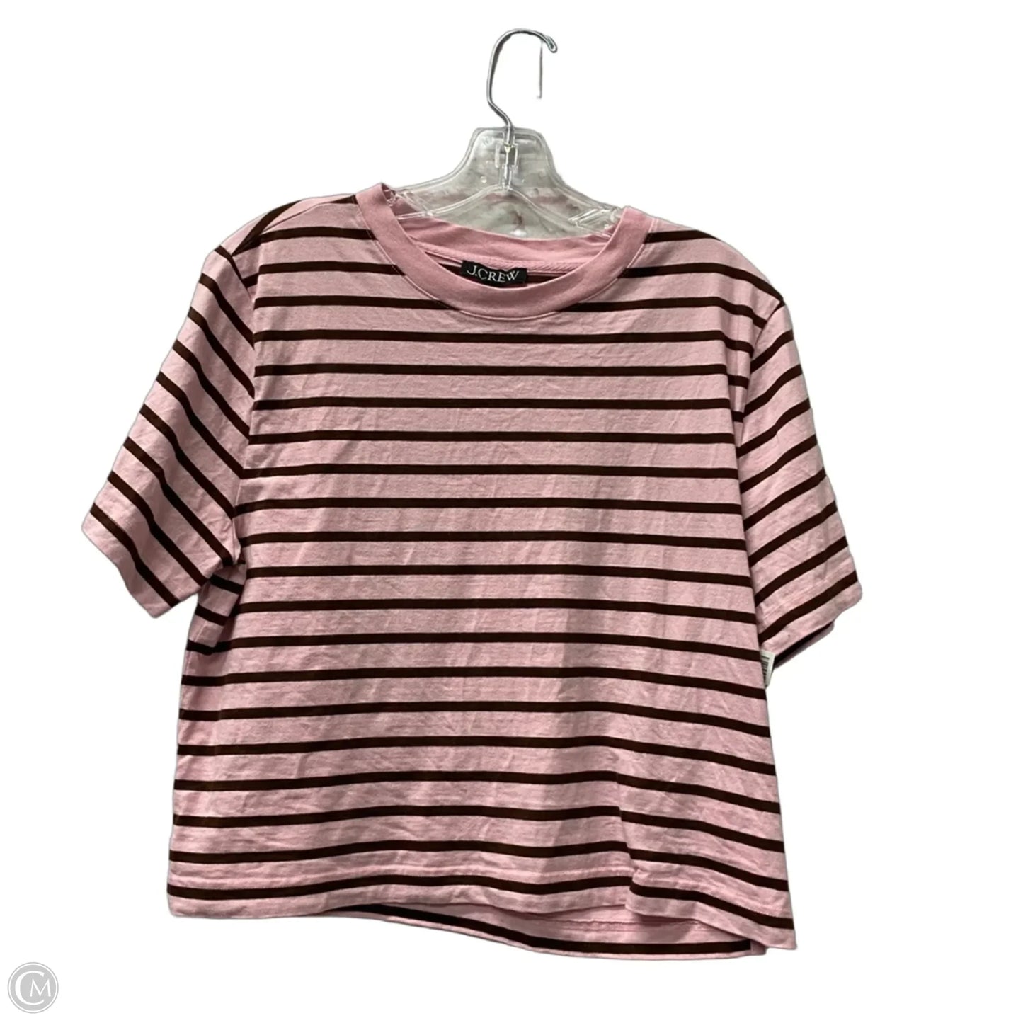 Top Short Sleeve By J. Crew In Pink, Size: M