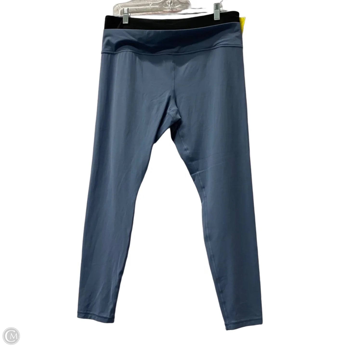 Athletic Capris By Athleta In Black & Blue, Size: Xl