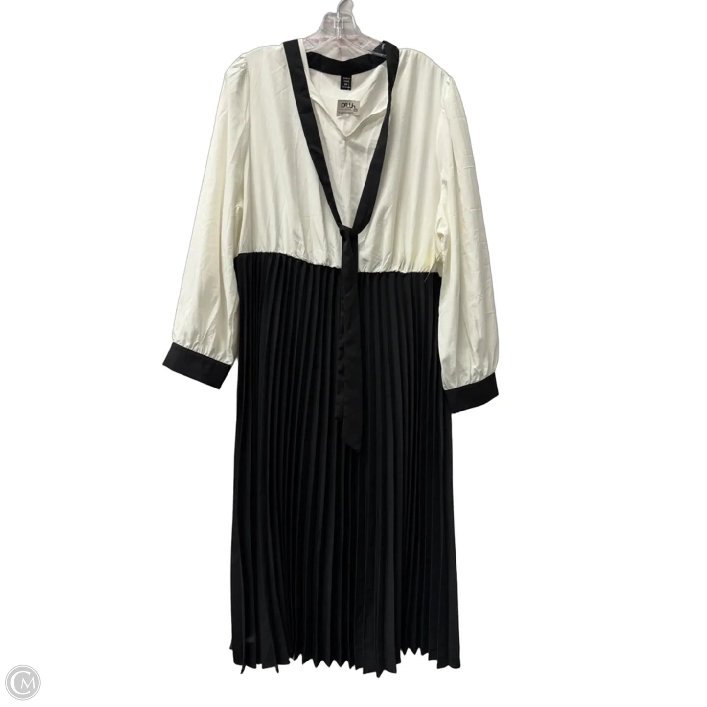Dress Casual Maxi By Shein In Black & White, Size: 3x