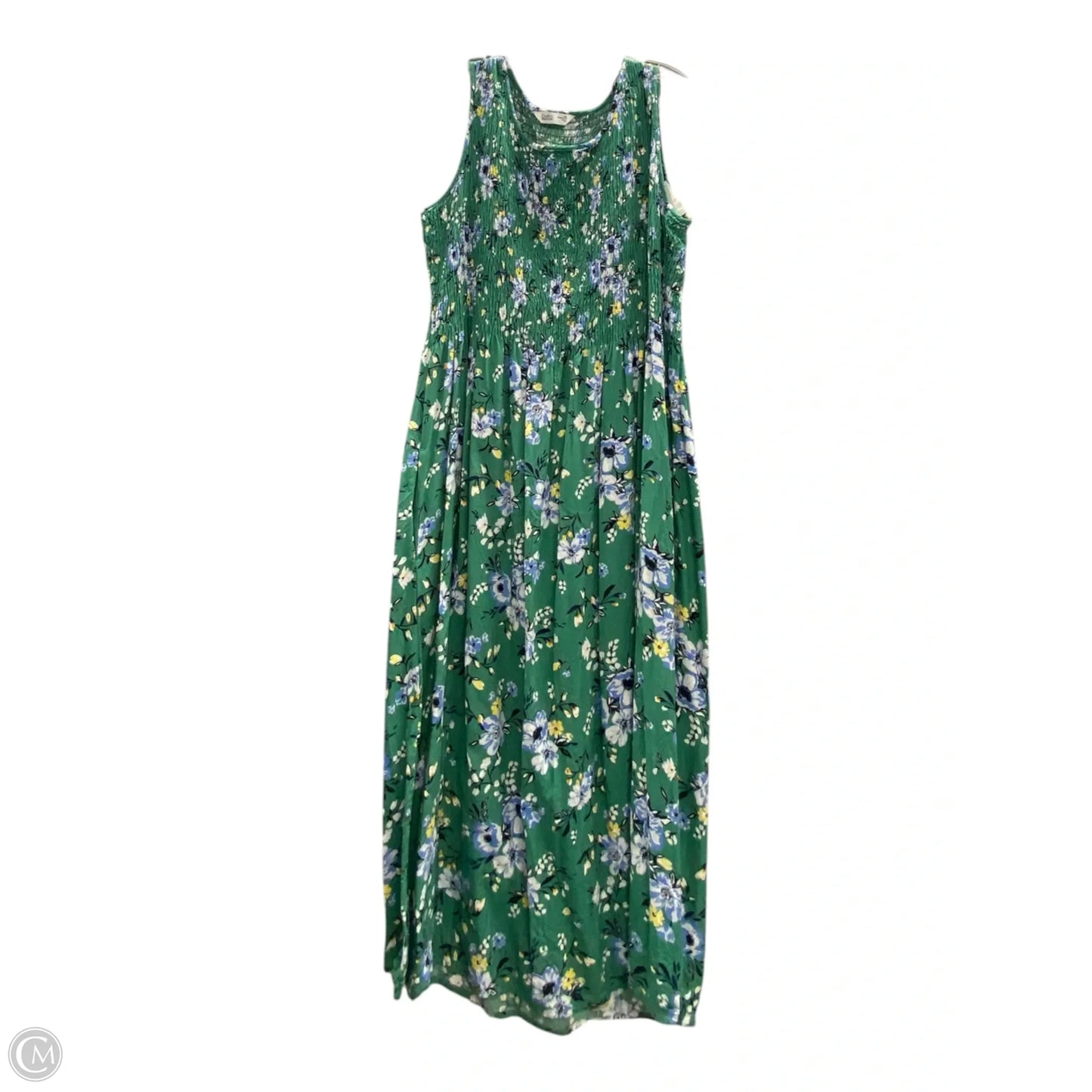 Dress Casual Midi By Croft And Barrow In Green, Size: 2x