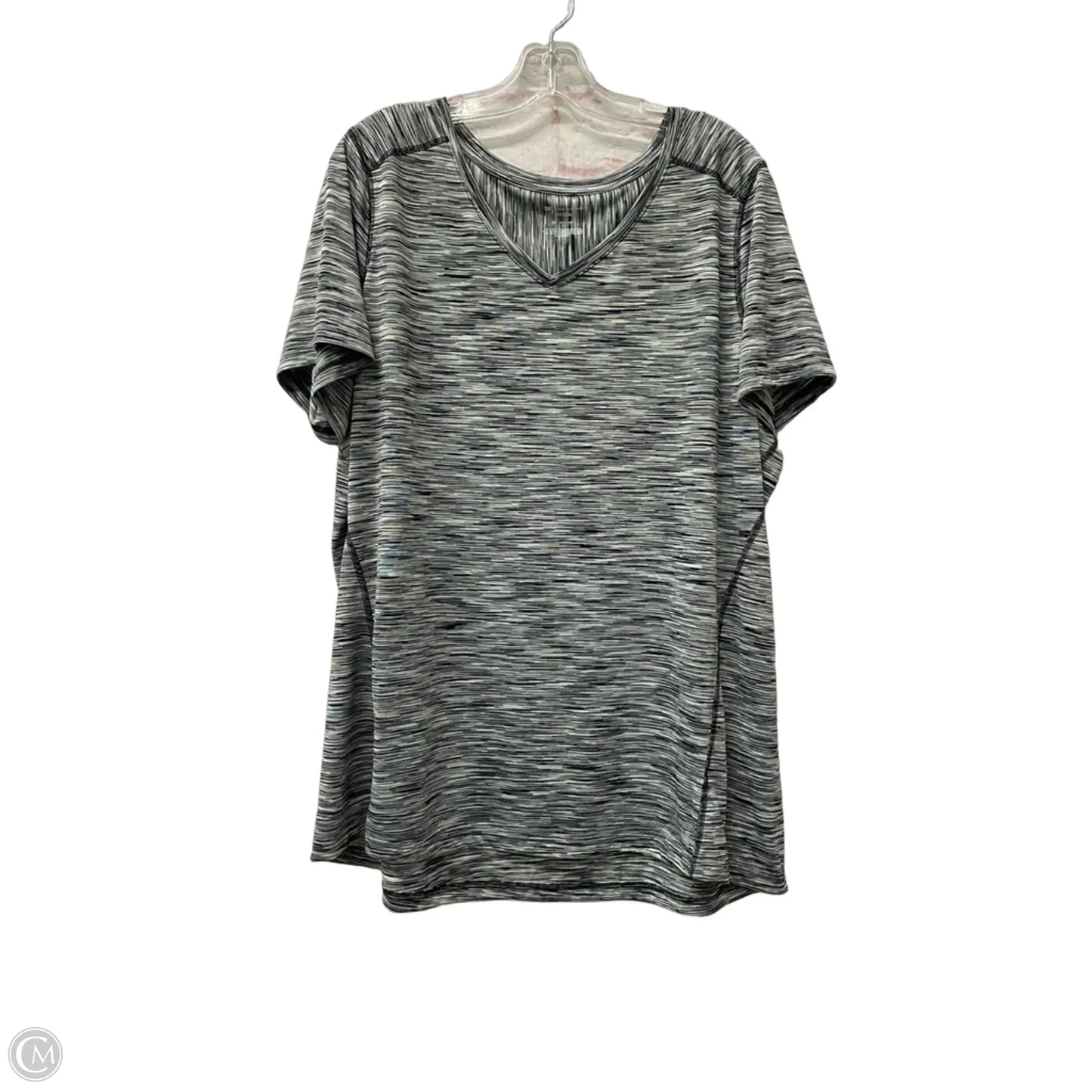 Athletic Top Short Sleeve By Tek Gear In Grey, Size: 2x
