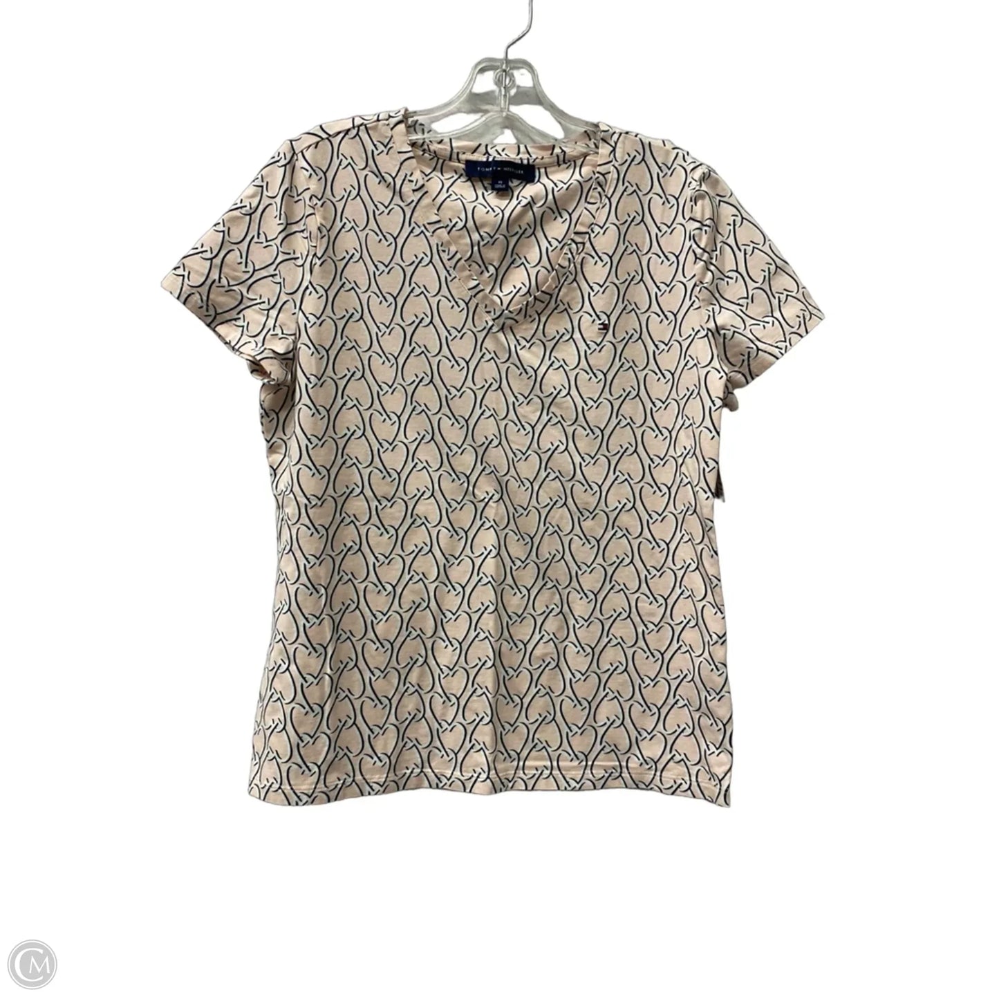 Top Short Sleeve By Tommy Hilfiger In Pink, Size: M