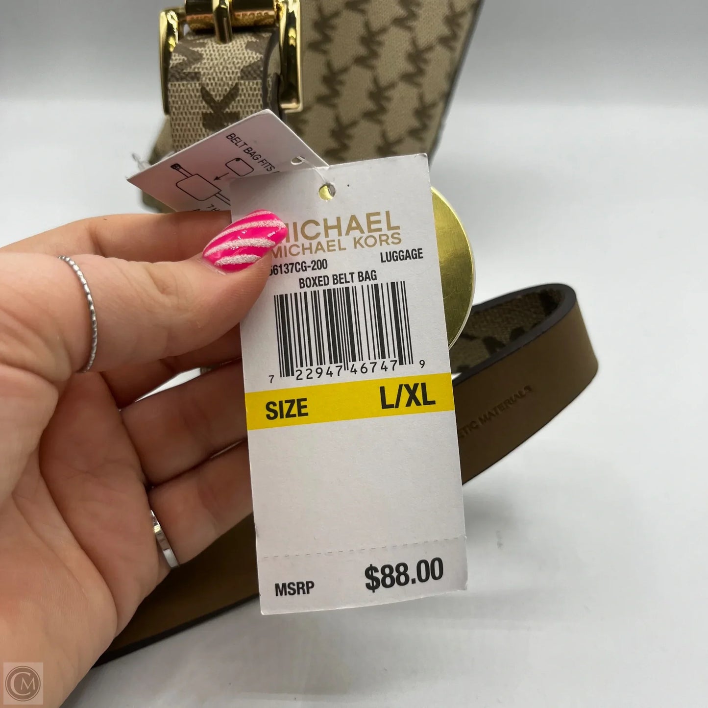 Belt Bag Designer By Michael Kors, Size: Medium