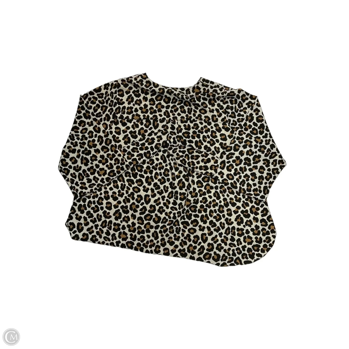 Top Long Sleeve By Michael By Michael Kors In Animal Print, Size: 3x