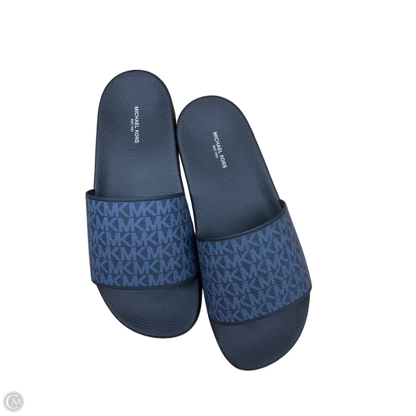 Shoes Designer By Michael Kors In Black & Blue, Size: 9