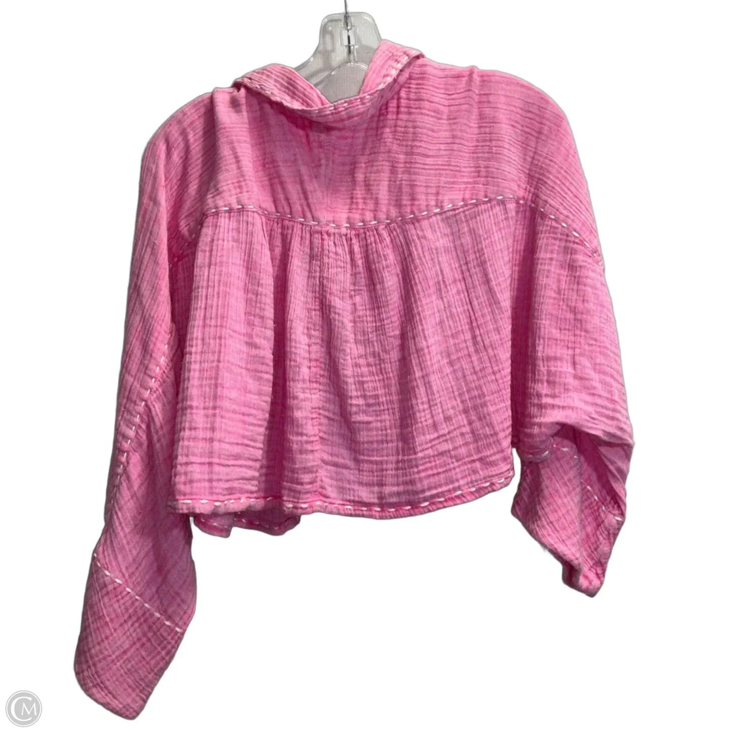 Top Short Sleeve By Free People In Pink, Size: M