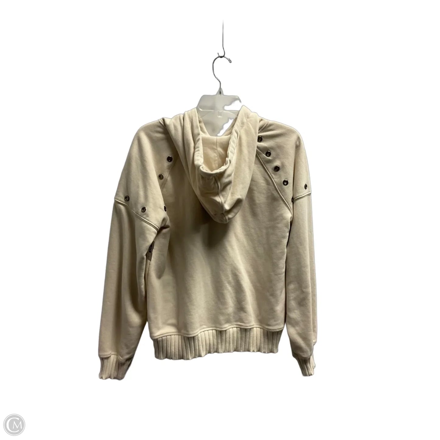 Sweatshirt Hoodie By Evereve In Cream, Size: M