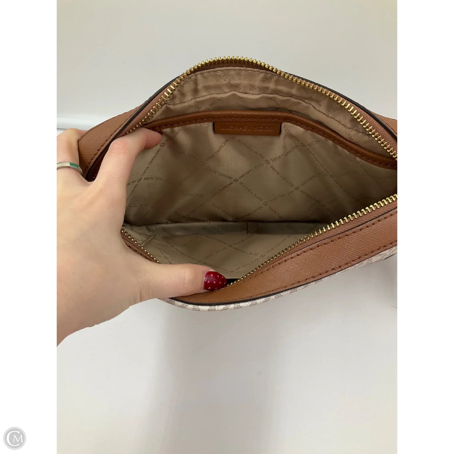 Diaper Bag Designer By Michael Kors, Size: Small