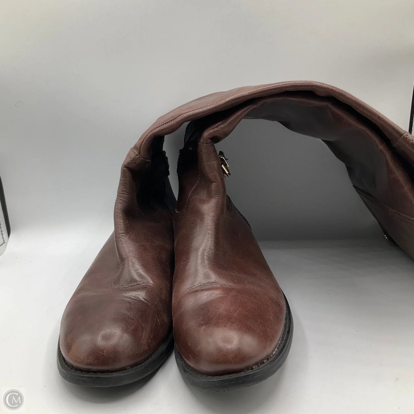 Boots Mid-calf Flats By Vince Camuto In Brown, Size: 9